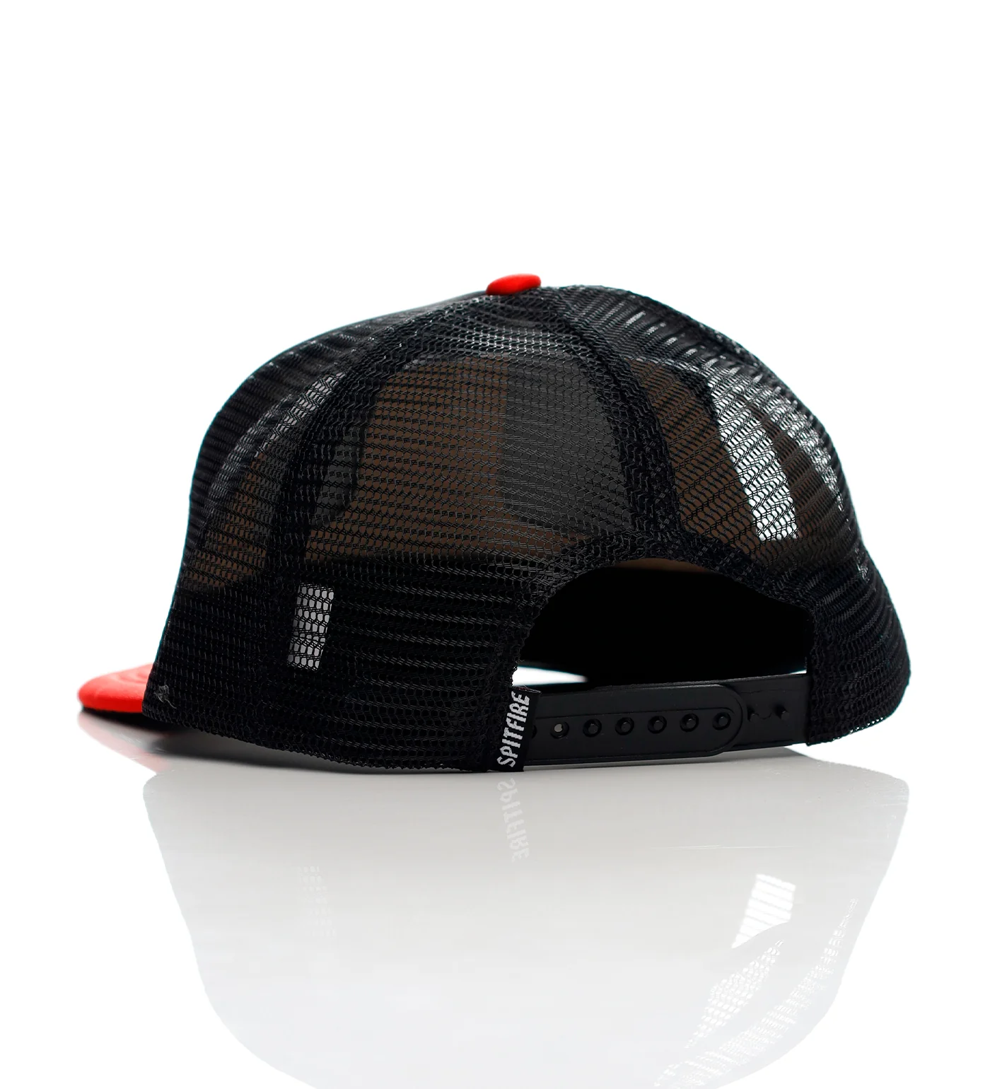 Old E Drop Bighead Trucker, Black/Red - Image 2