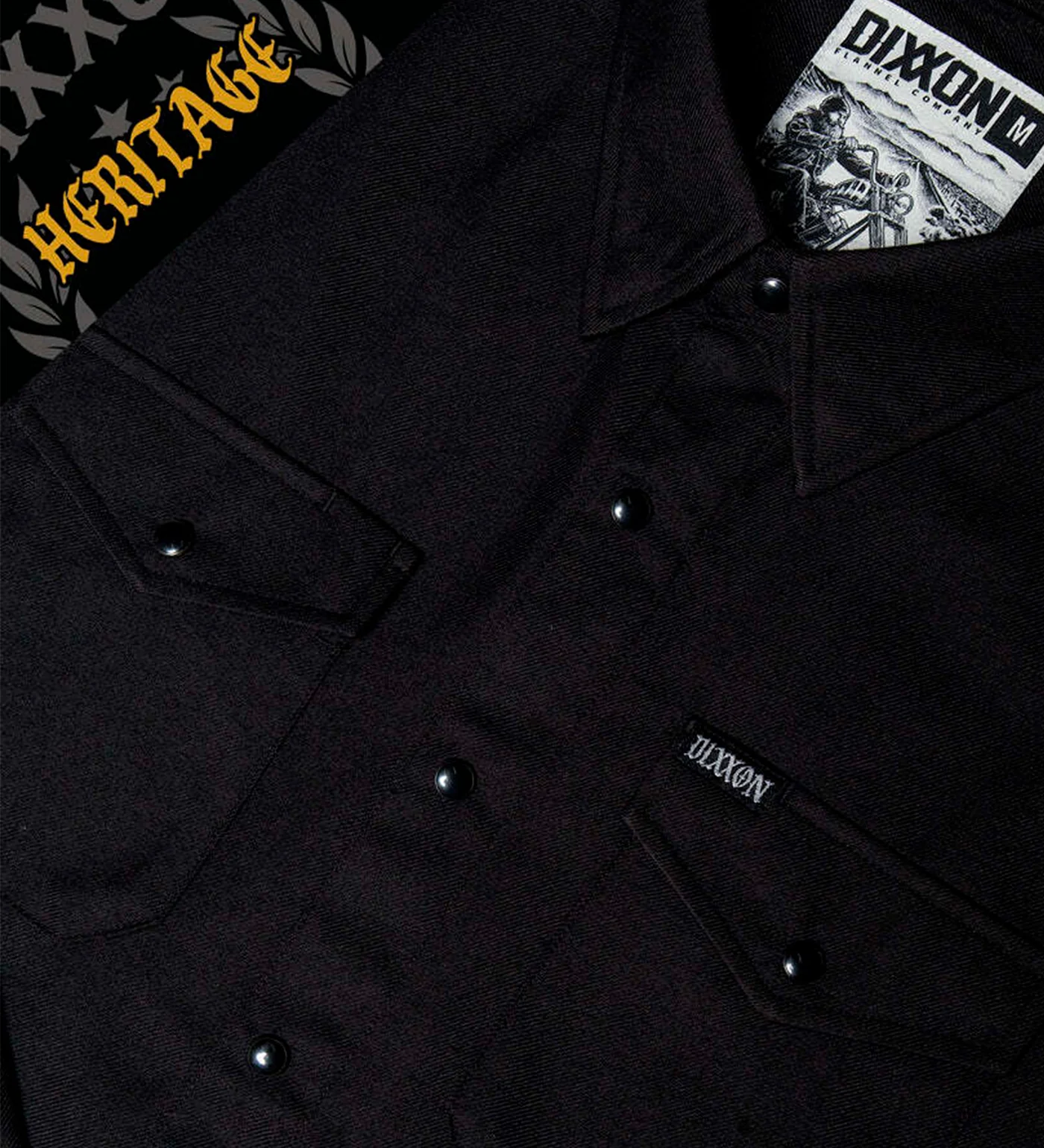 Outlaw Heritage Flannel, Black - Image 2
