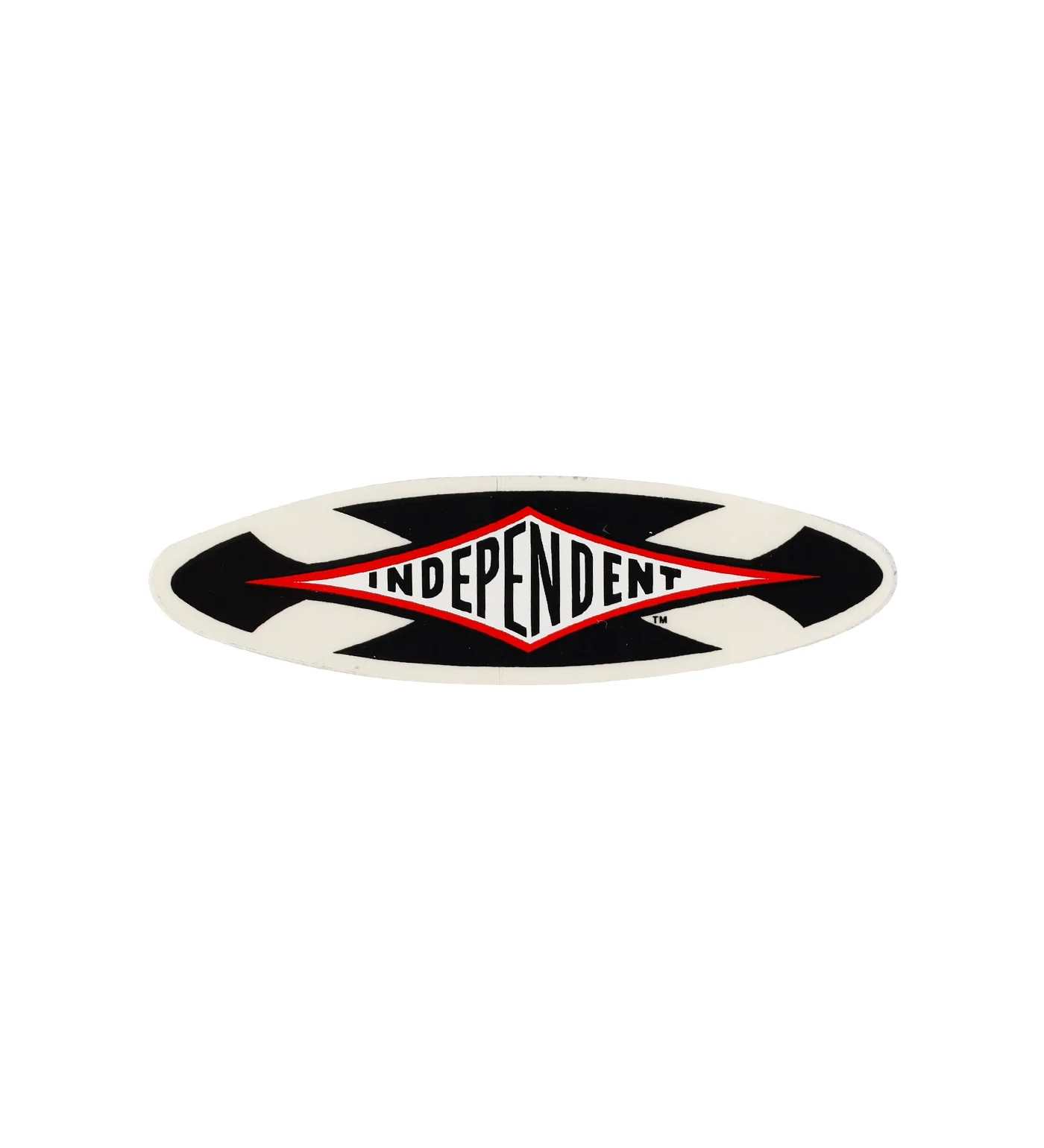 Oval Logo Small, Black/White/Red