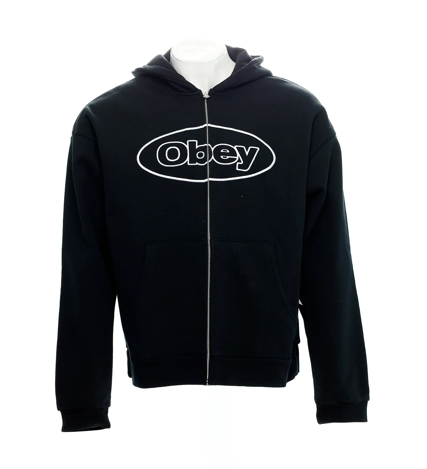 Oval Zip Heavyweight, Black