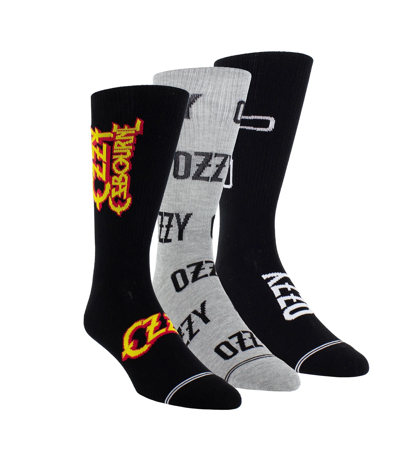 Ozzy 3 Pack Crew, Black - Image 2
