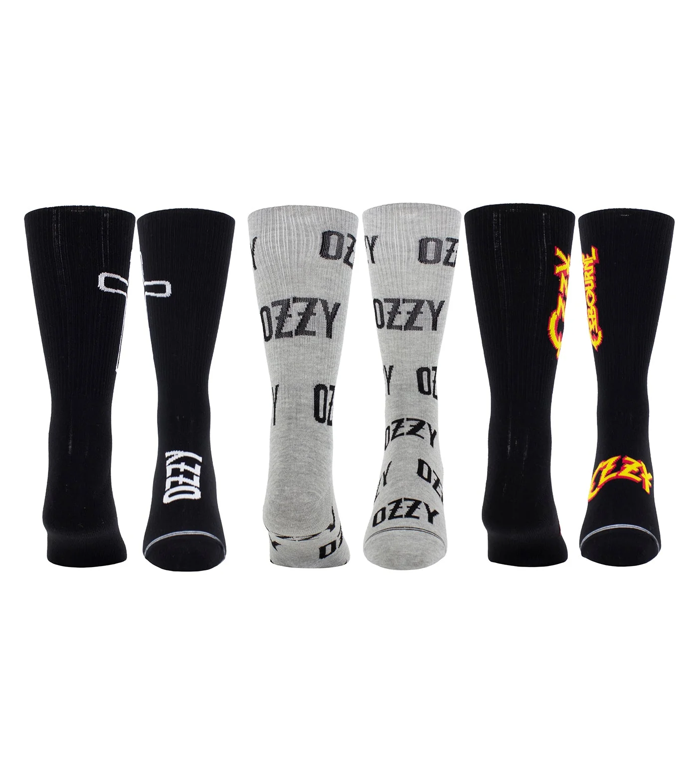 Ozzy 3 Pack Crew, Black - Image 4