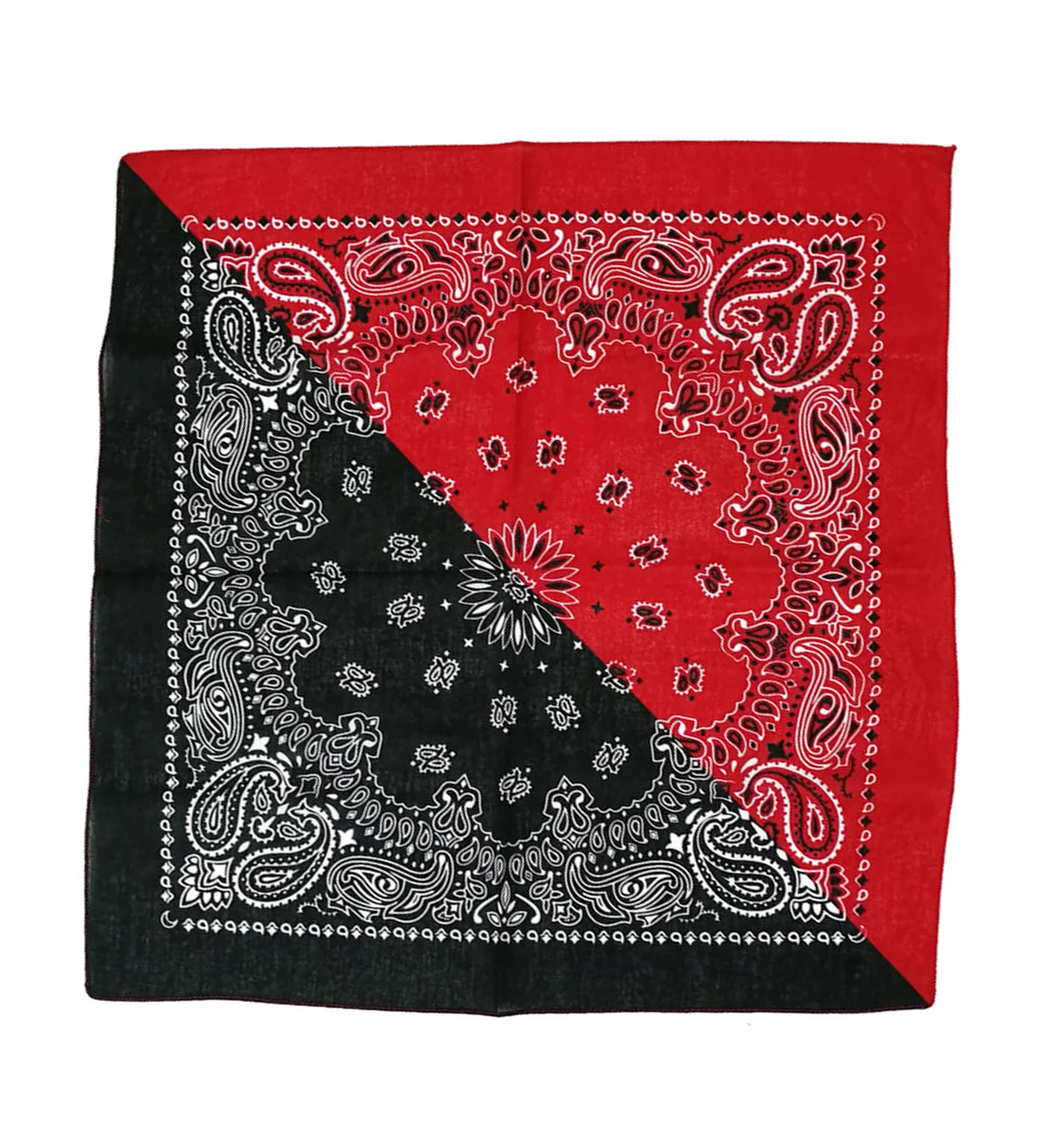 Paisley Bandana, Black/Red