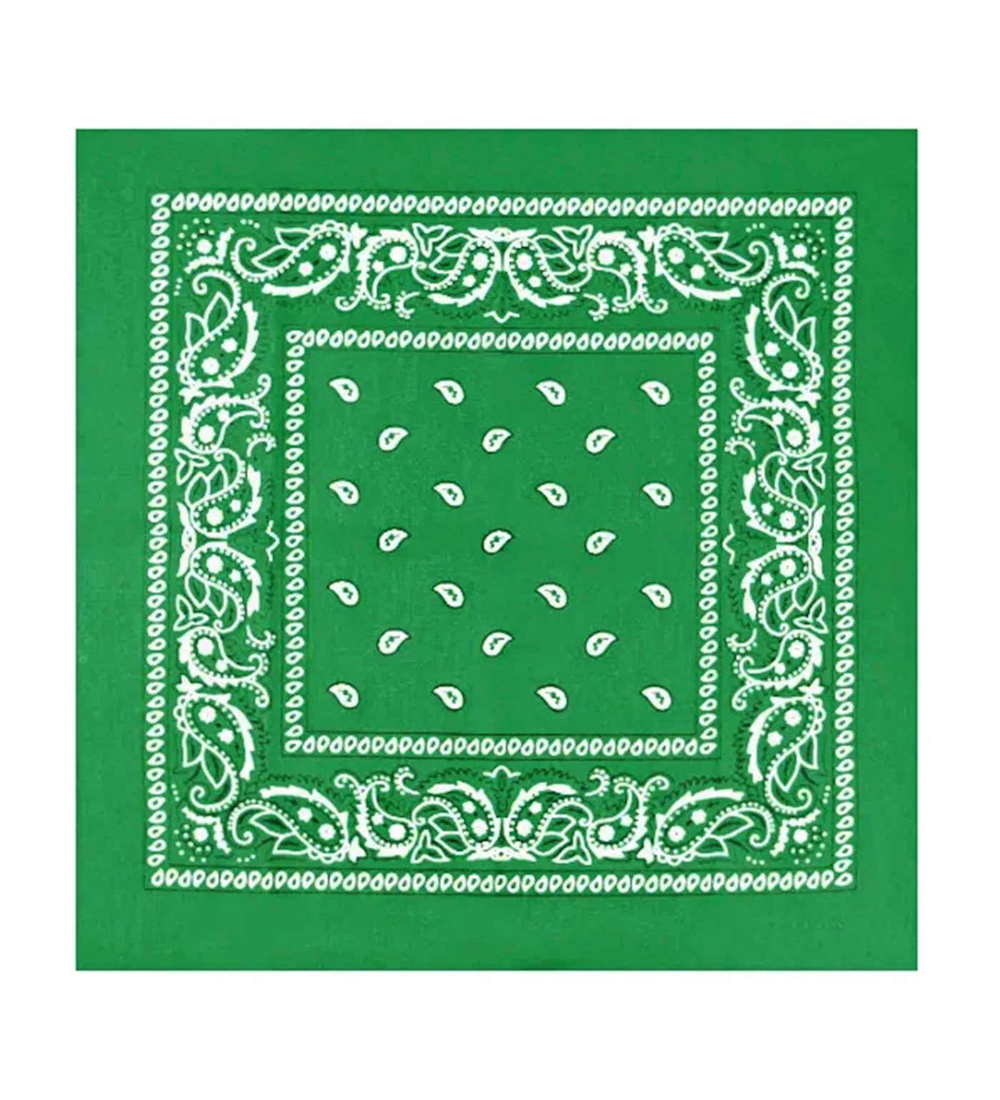 Paisley Bandana, Grass Green