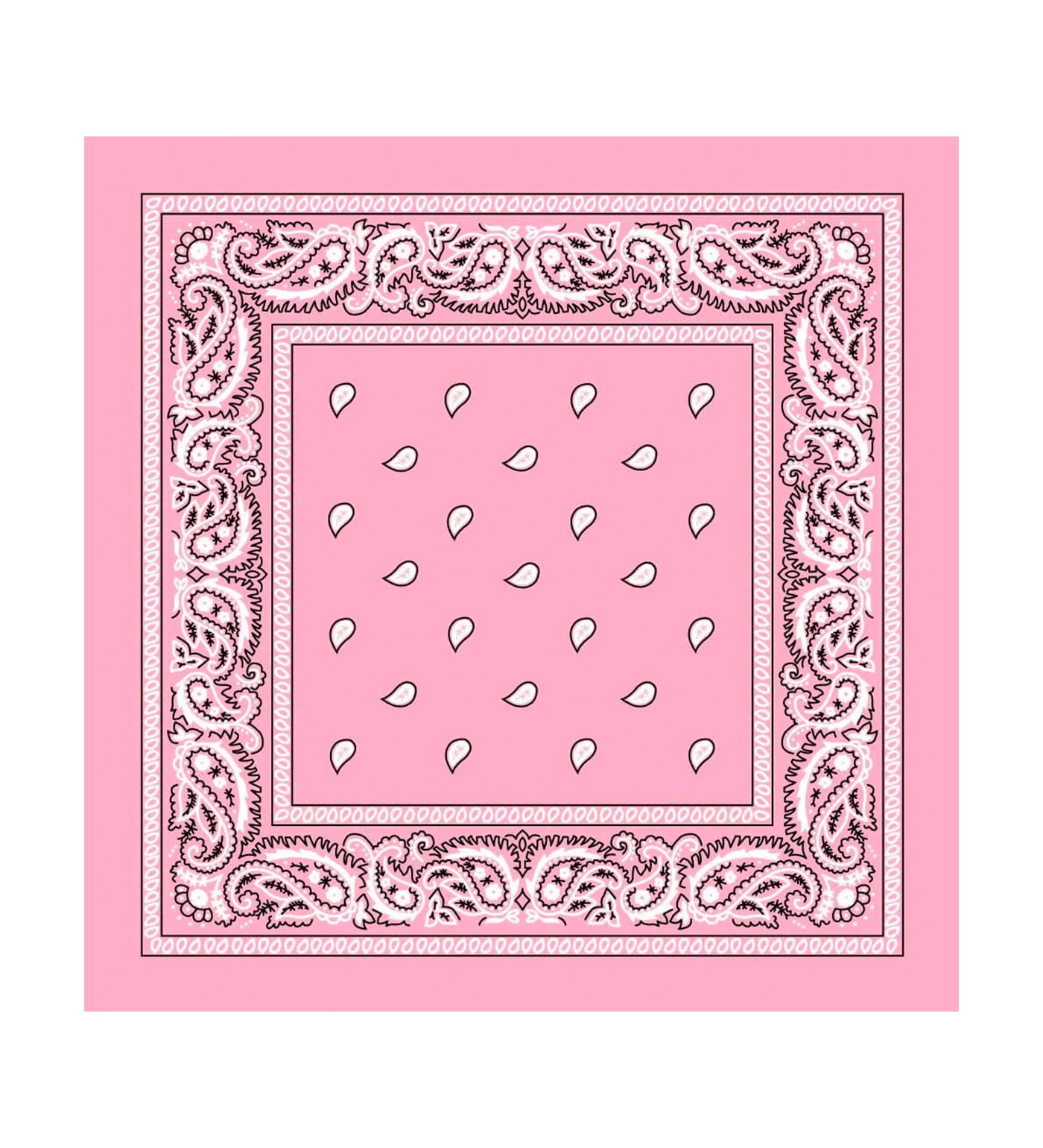 Paisley Bandana, Light Pink