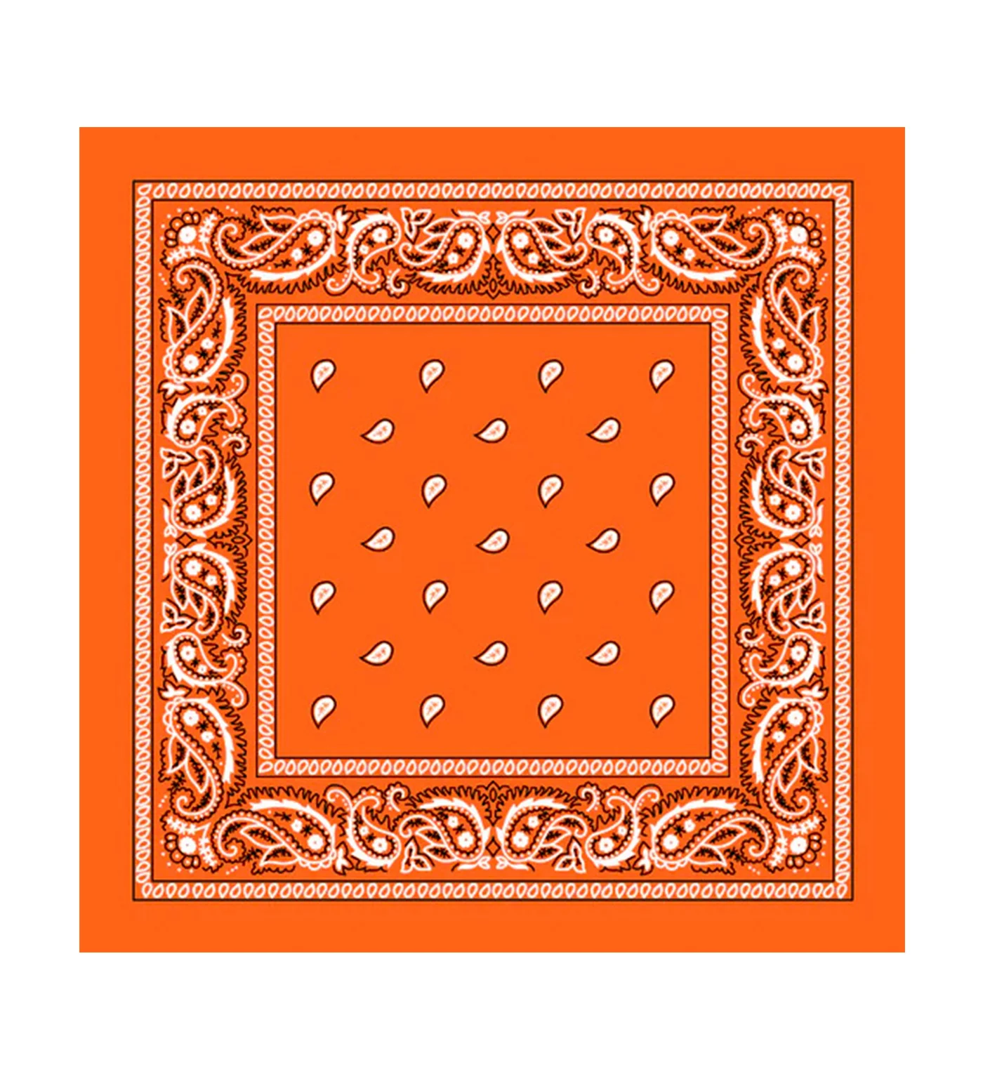 Paisley Bandana, Orange