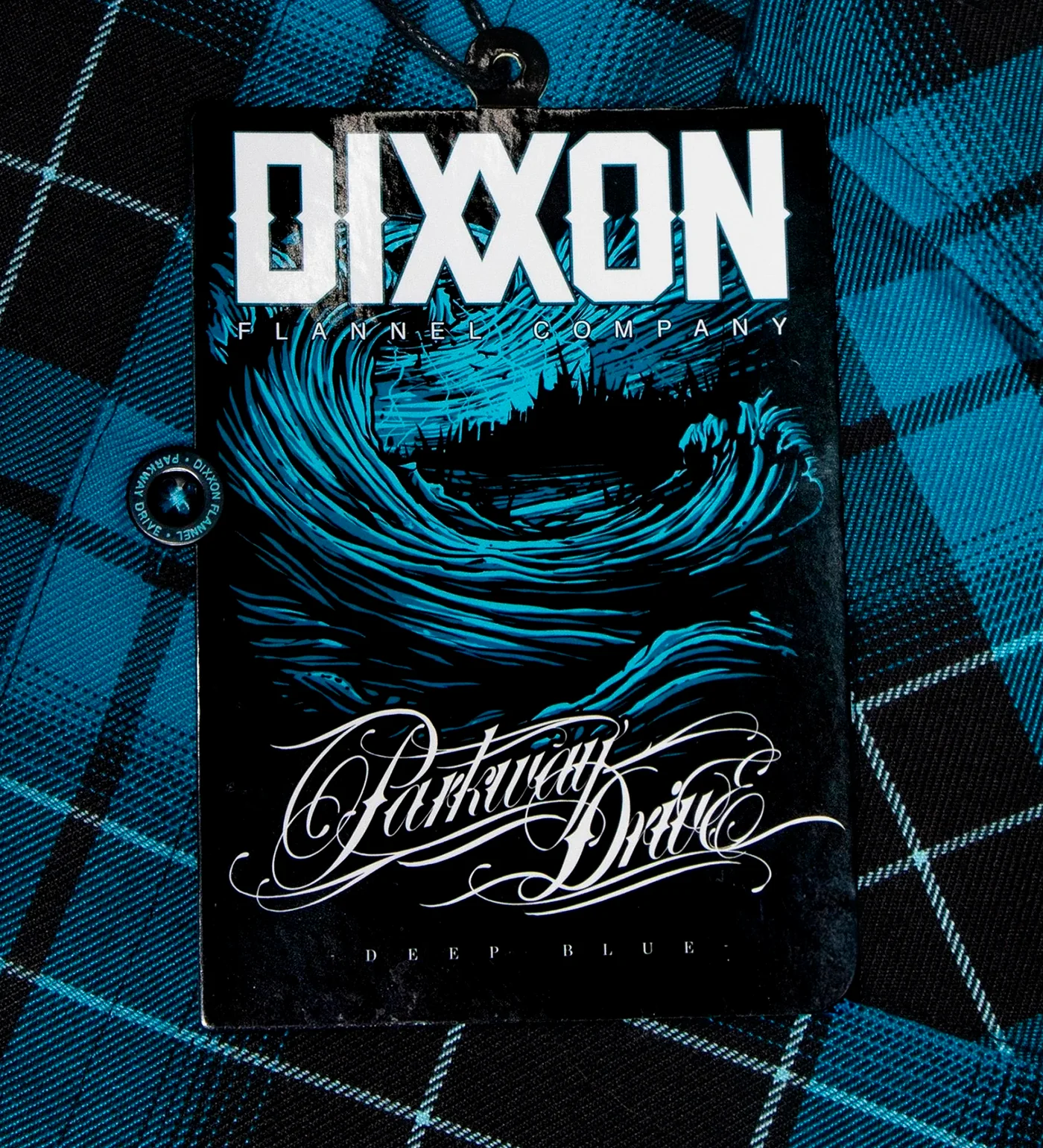 Parkway Drive Deep Blue Flannel, Blue/Black - Image 2