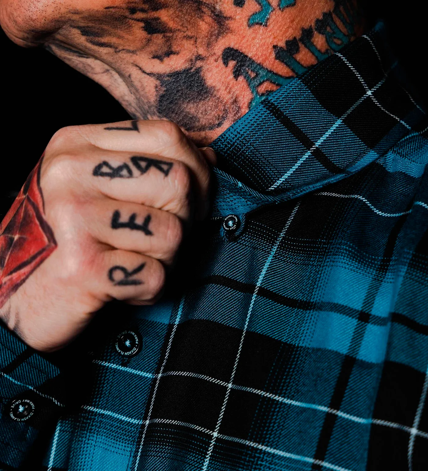 Parkway Drive Deep Blue Flannel, Blue/Black - Image 6
