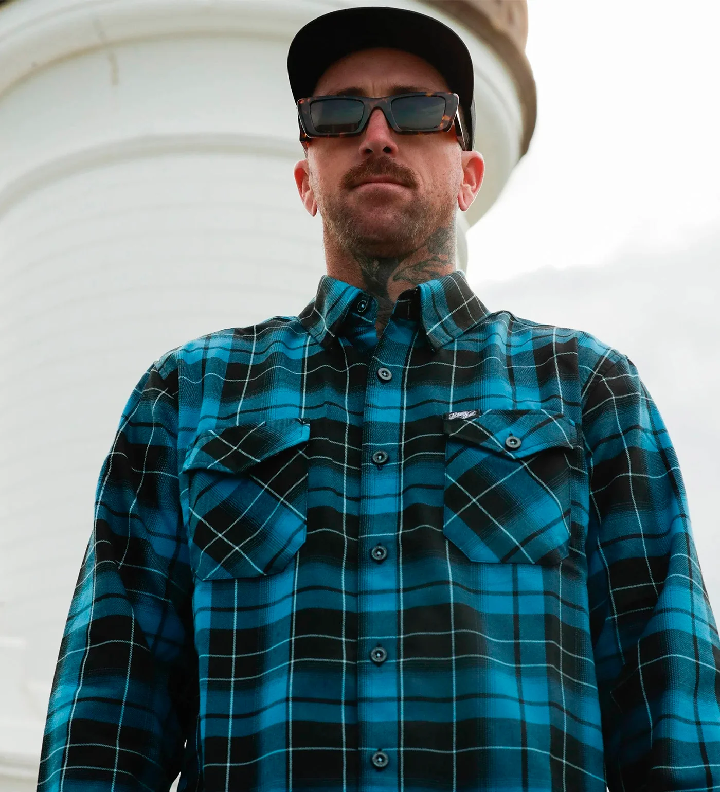 Parkway Drive Deep Blue Flannel, Blue/Black - Image 7