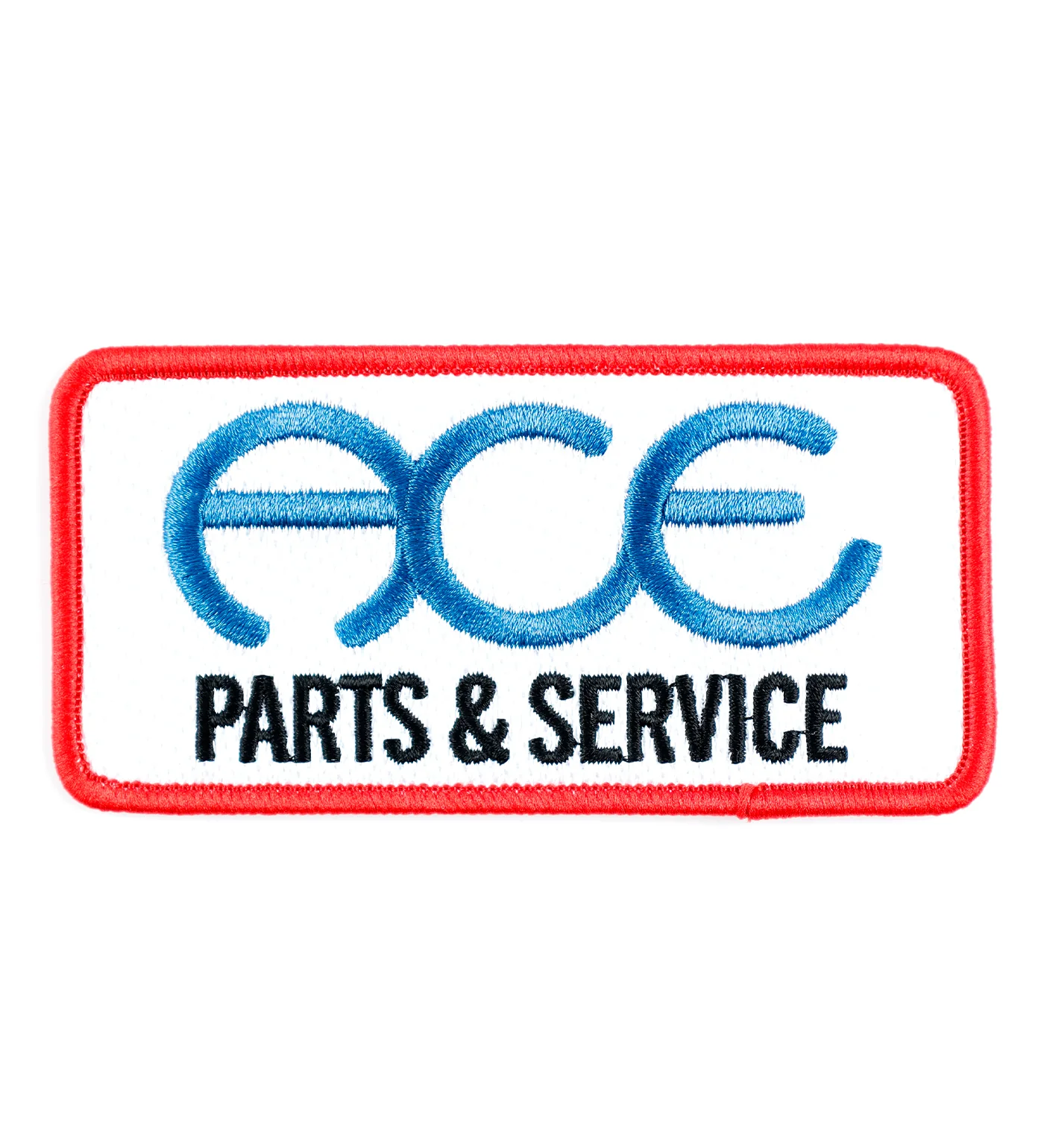 Parts & Services, White/Red/Blue