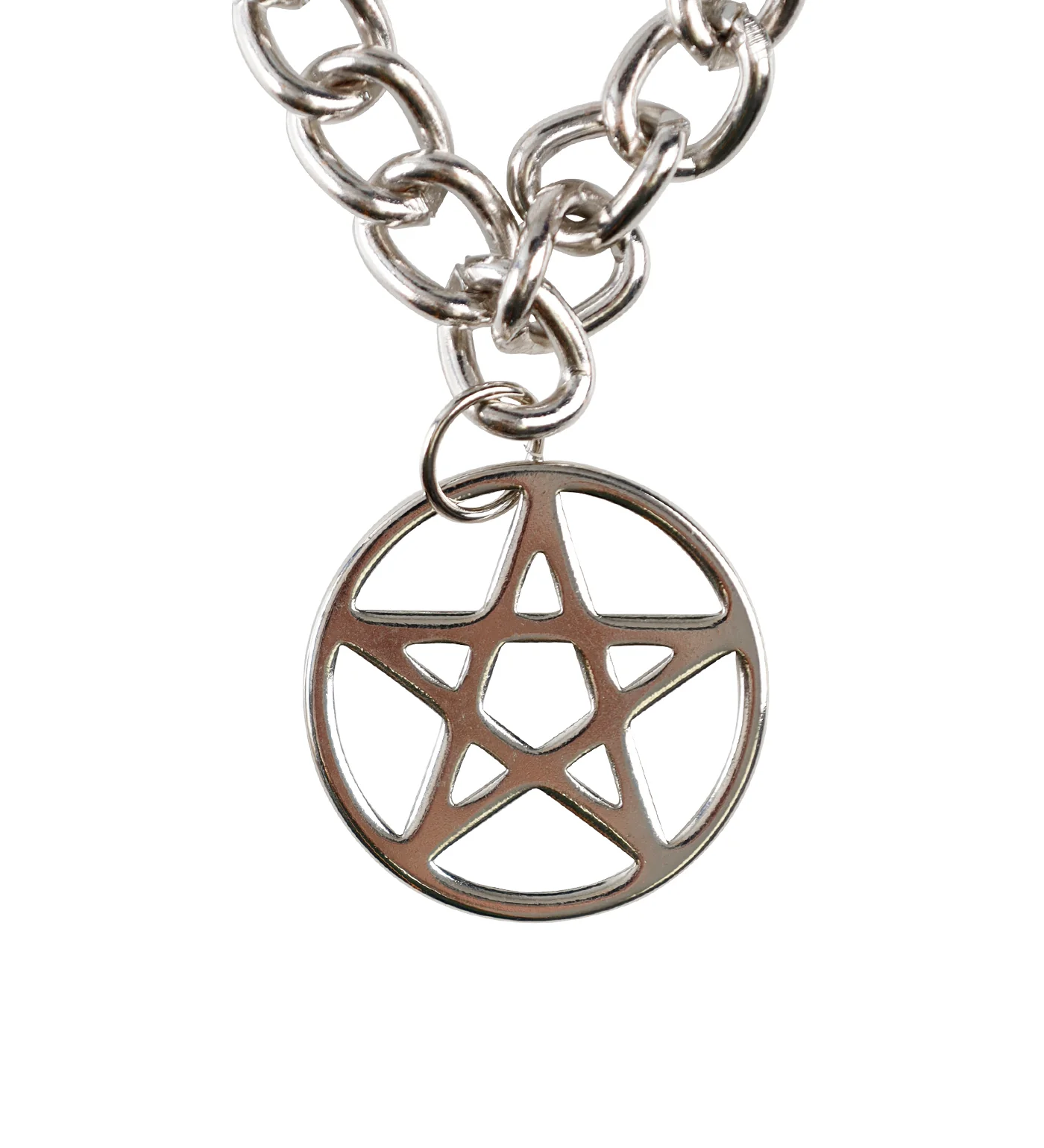 Pentagram Necklace (2C) Silver