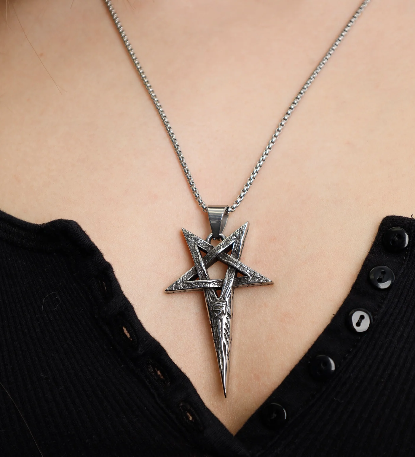 Pentagram Spike, Stainless Steel (2E) - Image 5