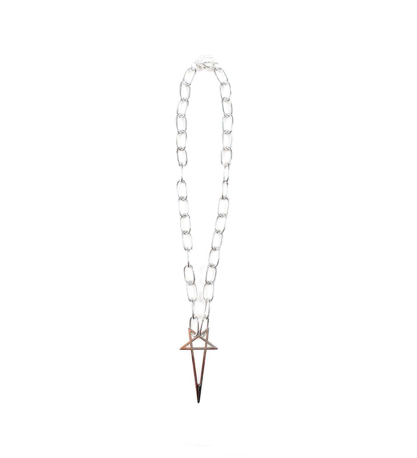Pentagram Star Spike, Silver (2C) - Image 3