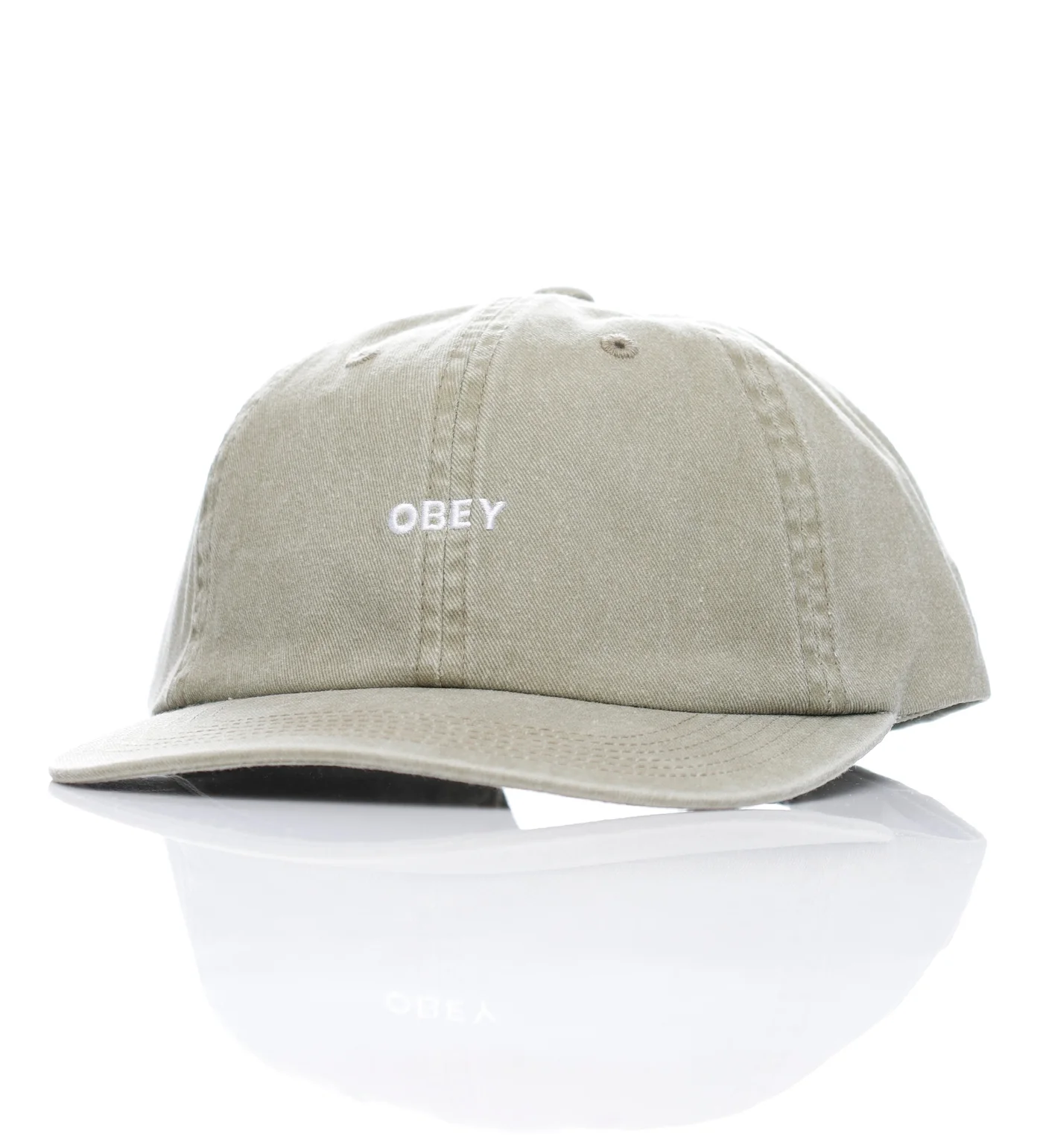 Pigment Bold 6 Panel Strapback, Pigment Khaki