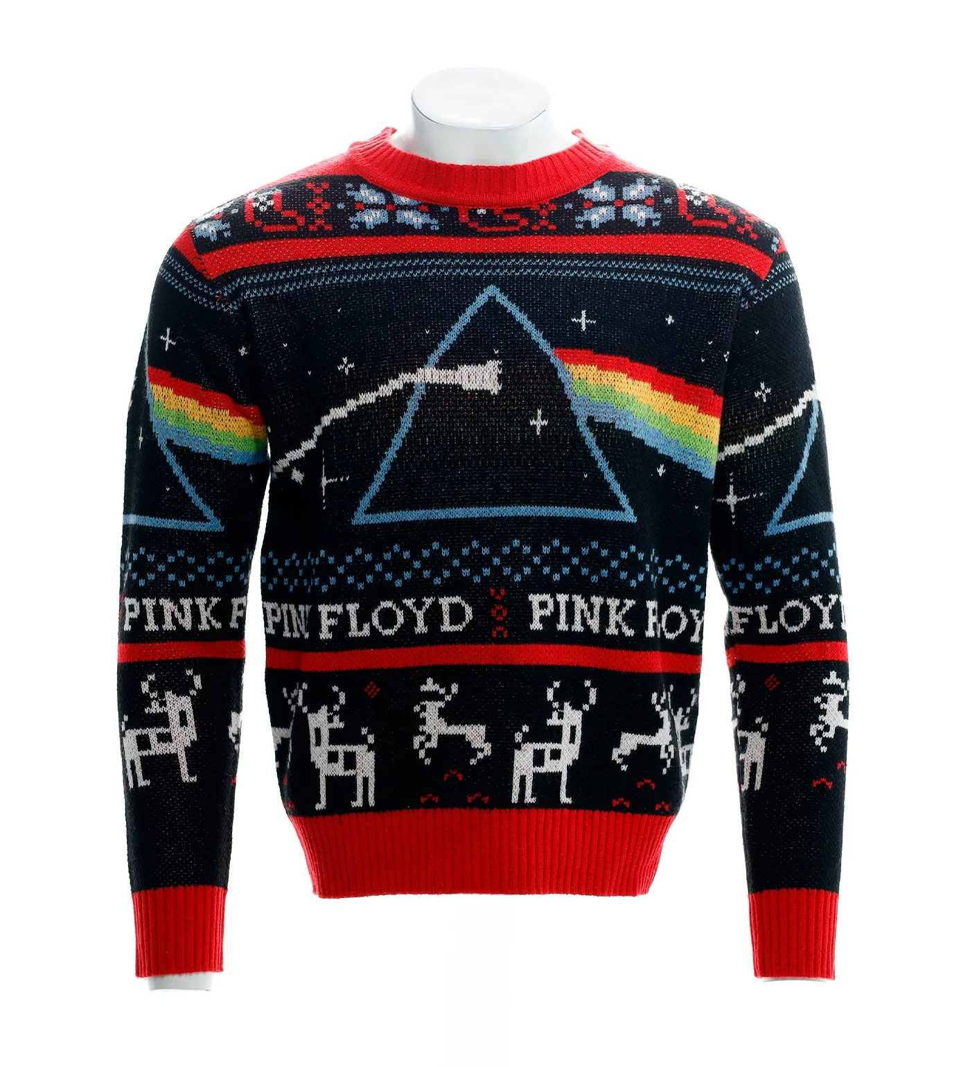 Pink Floyd Ugly Xmas Sweater, Black