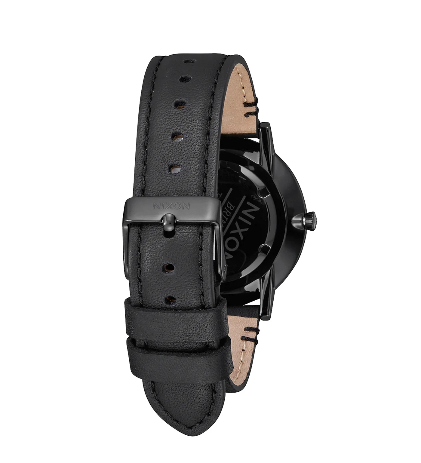 Porter Leather, All Black/Gold - Image 3