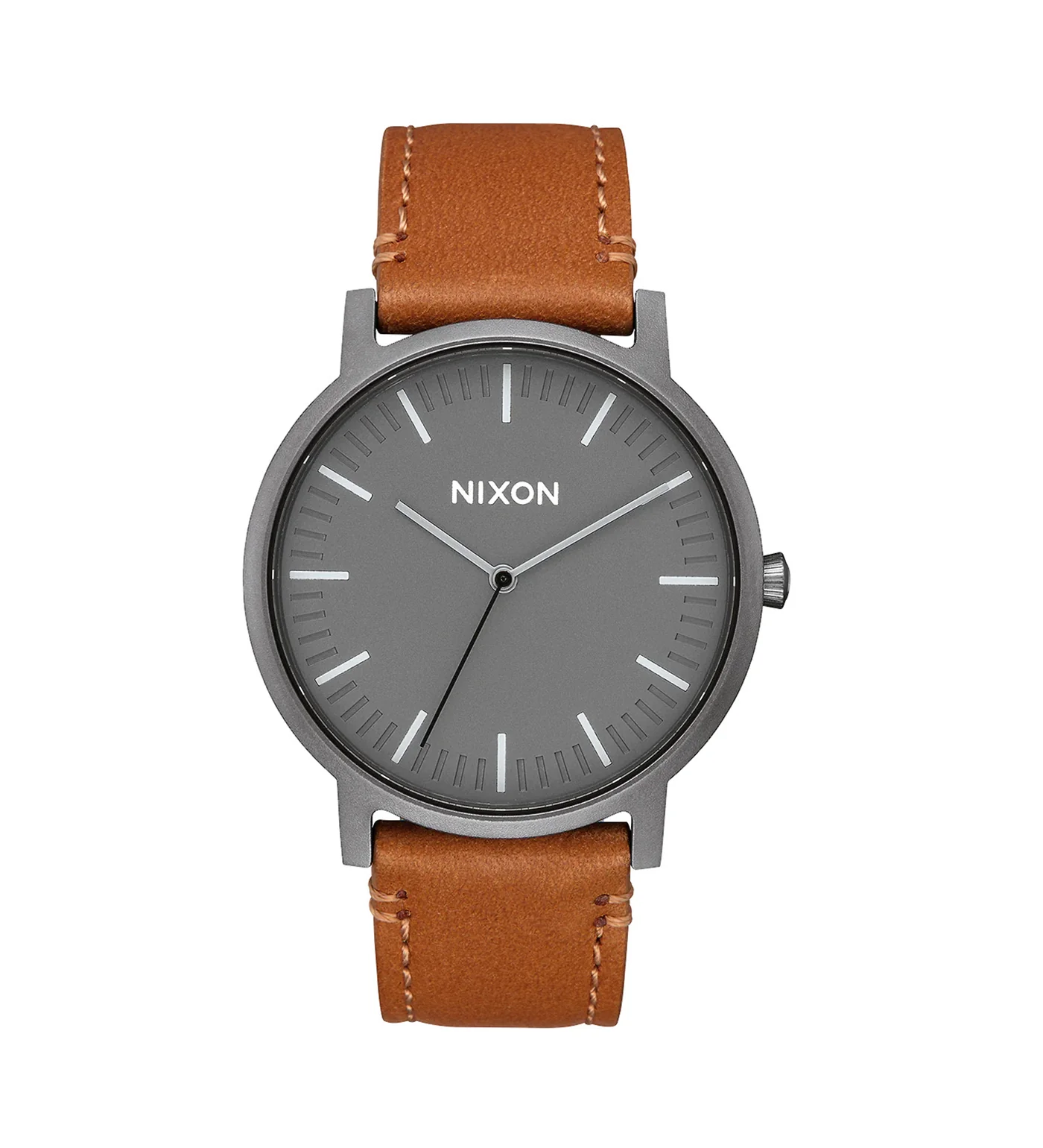 Porter Leather, Gunmetal/Charcoal/Taupe