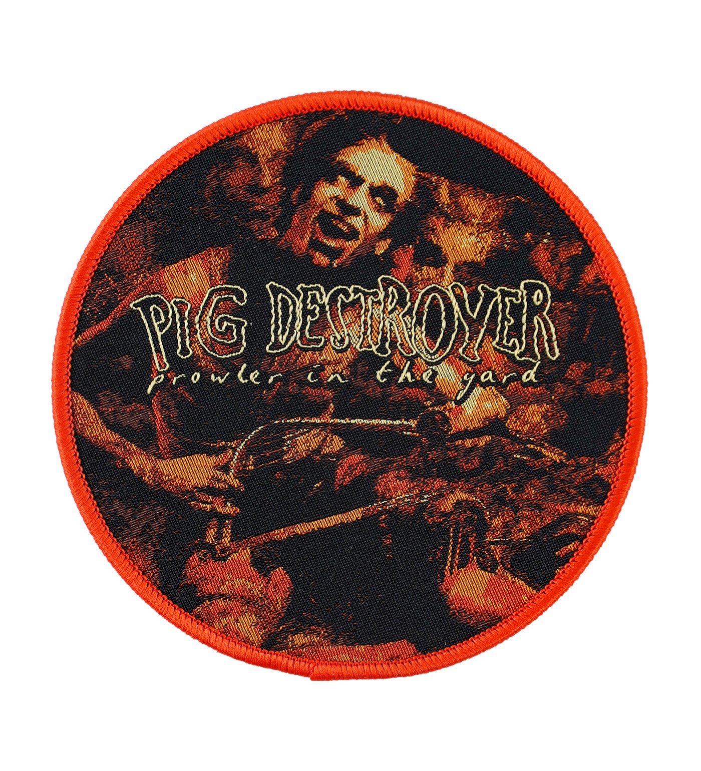 Prowler In The Yard, Red Border