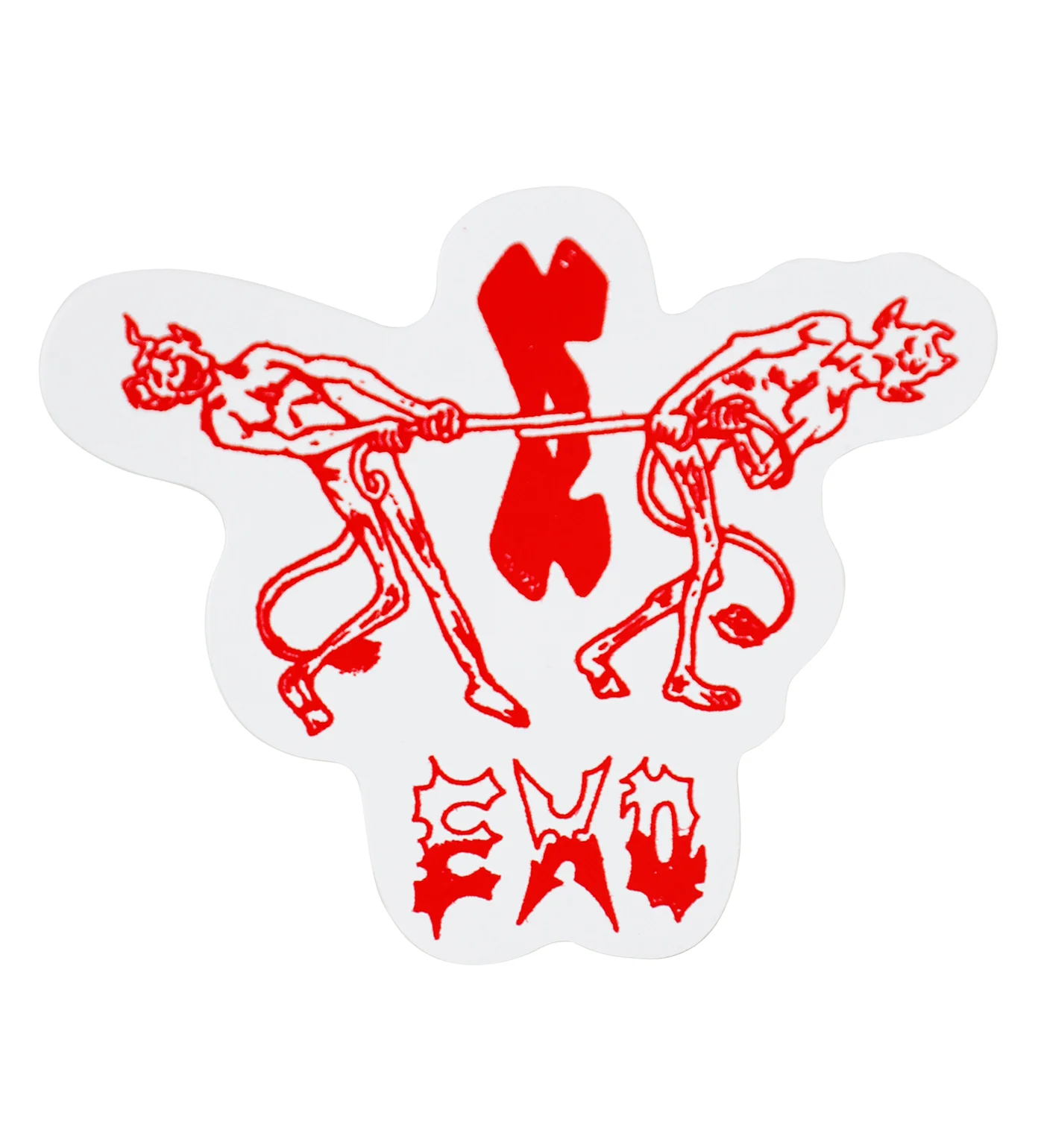 Pulling Weight Cut Out Mini, Red/White (I)