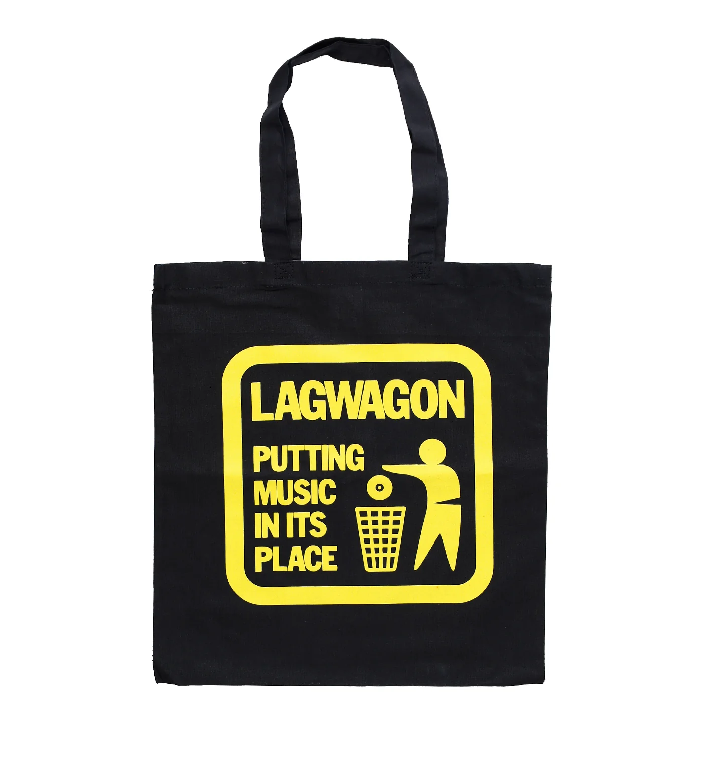 Putting Music In Its Place Tote Bag, Black
