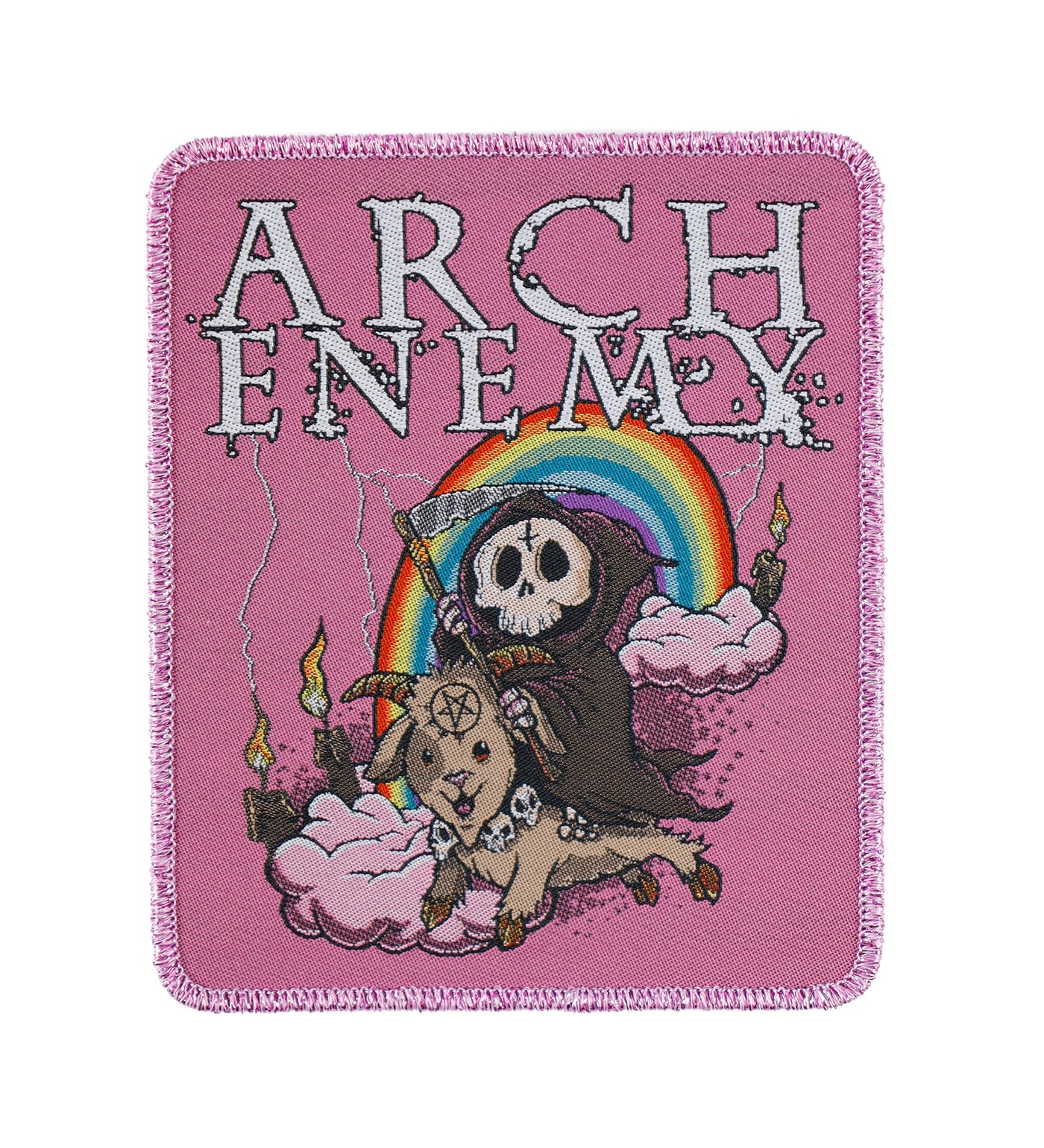 Rainbow Reaper, Pink Sparkle Border
