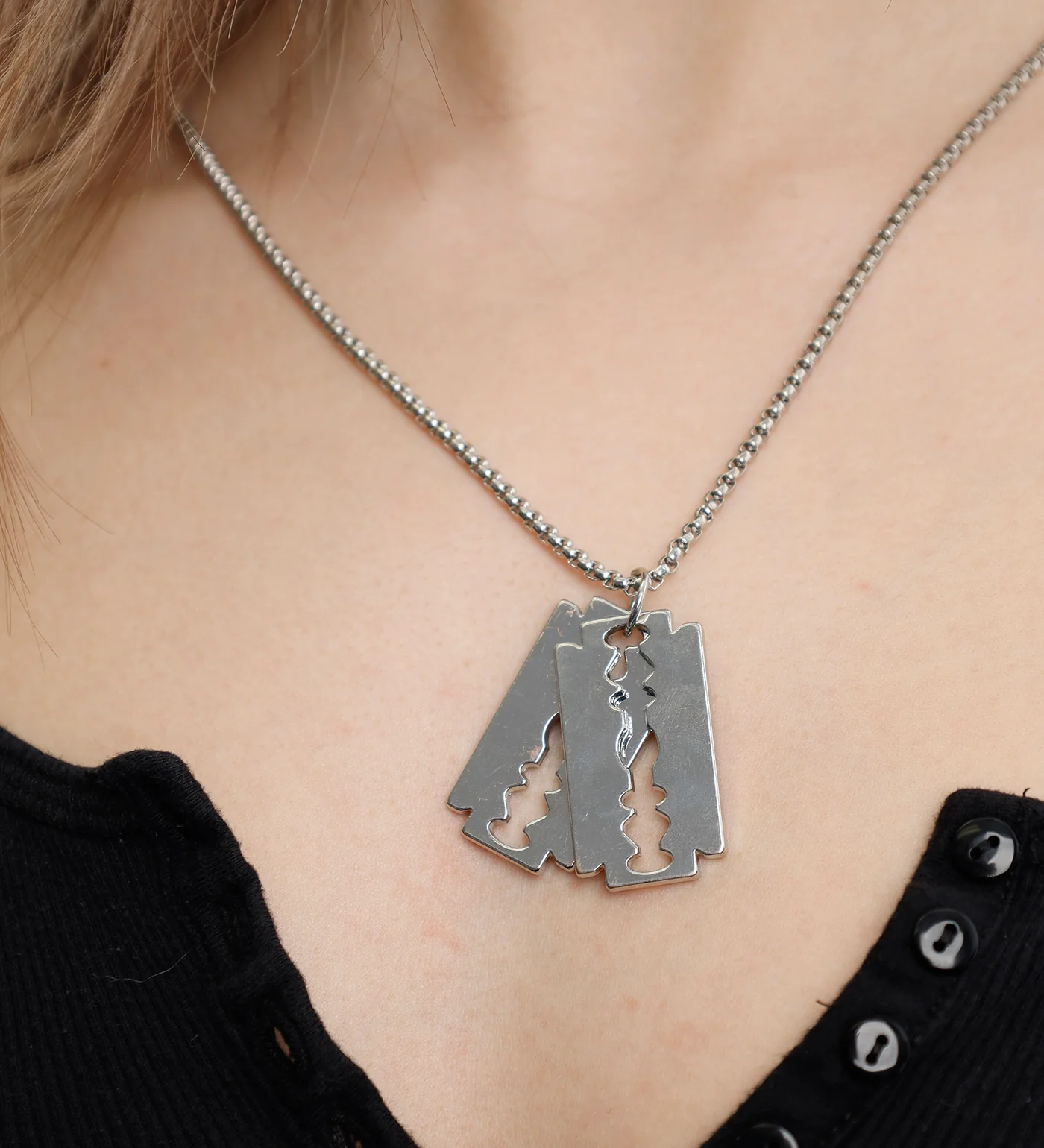 Razor Dog Tag, Silver(2E) - Image 4