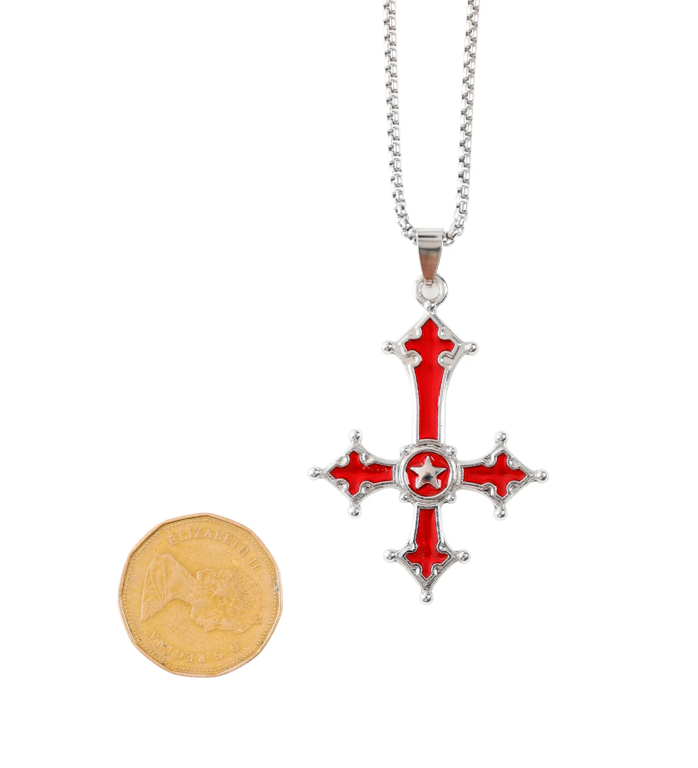 Red Inverted Cross, Red/Silver(2B) - Image 3