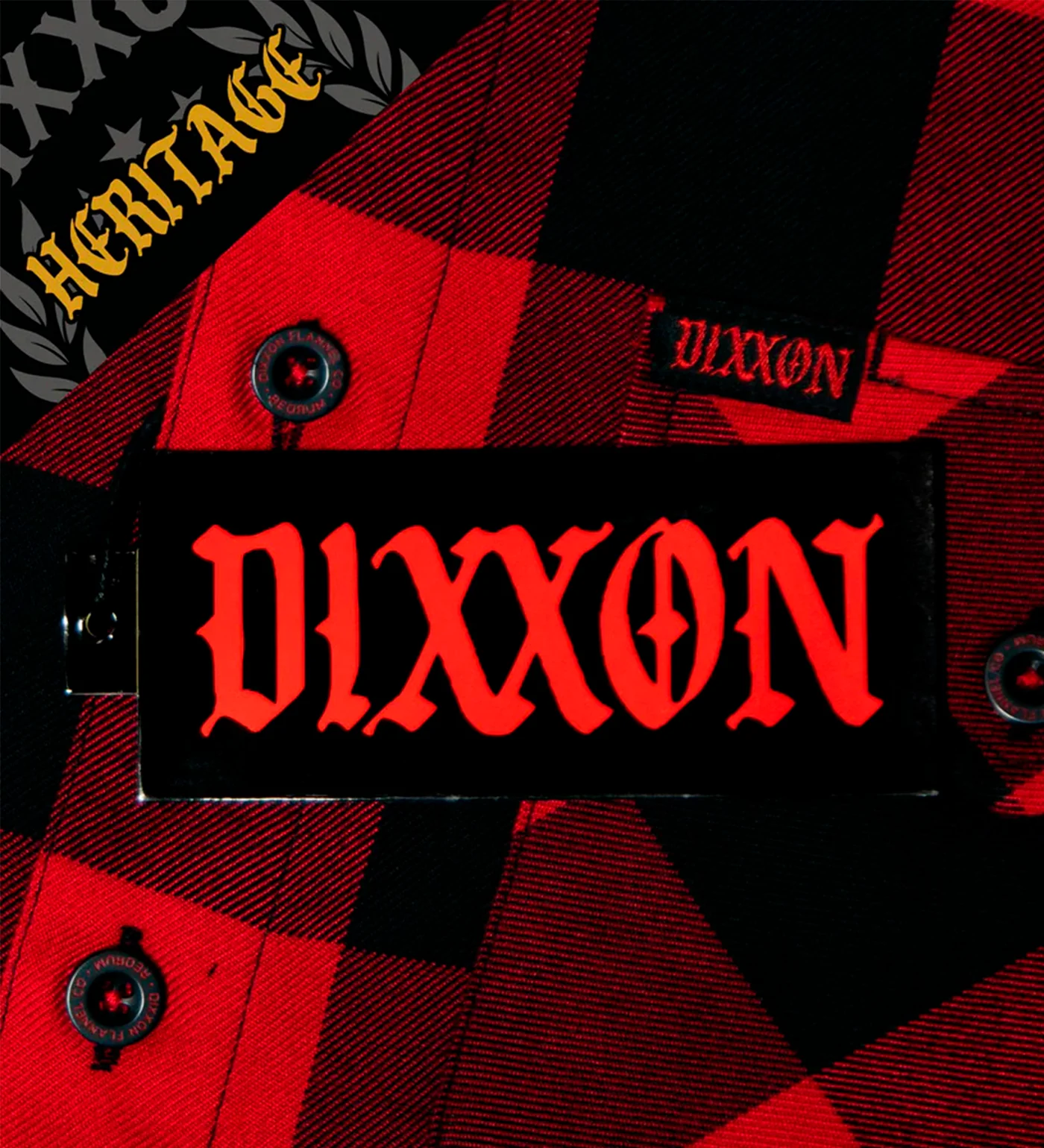 Red Rum Heritage Flannel, Red/Black - Image 4