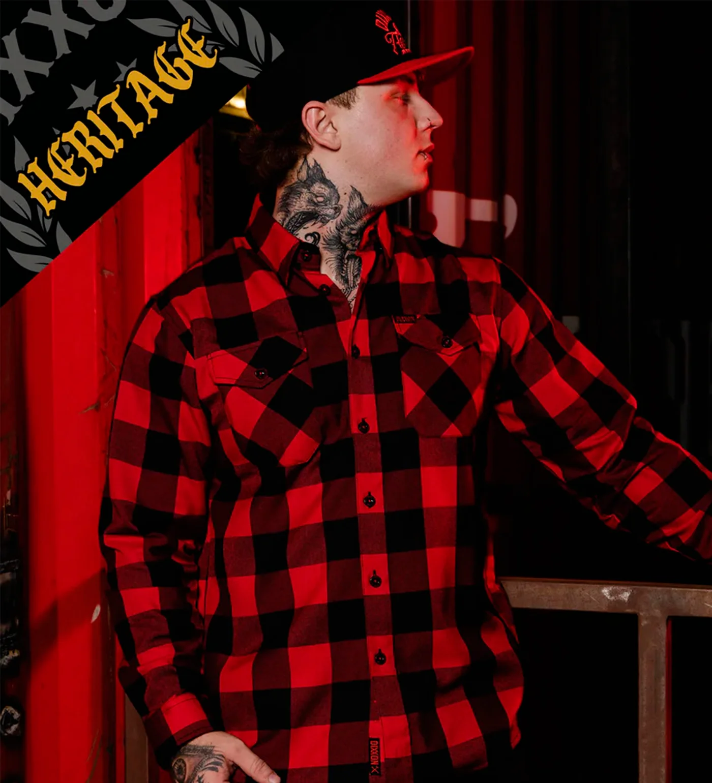 Red Rum Heritage Flannel, Red/Black - Image 5