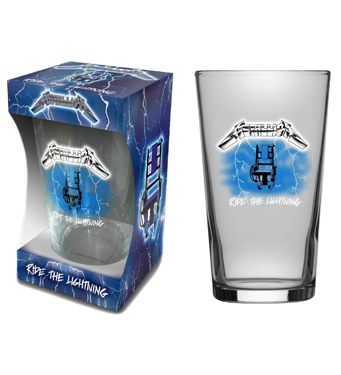 Ride The Lightning, Pint Glass
