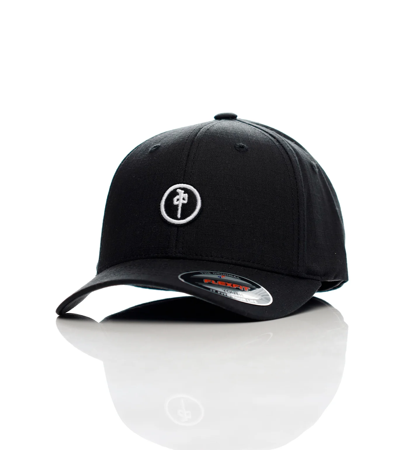 Ripstop Chung Flexfit Youth, Black/White