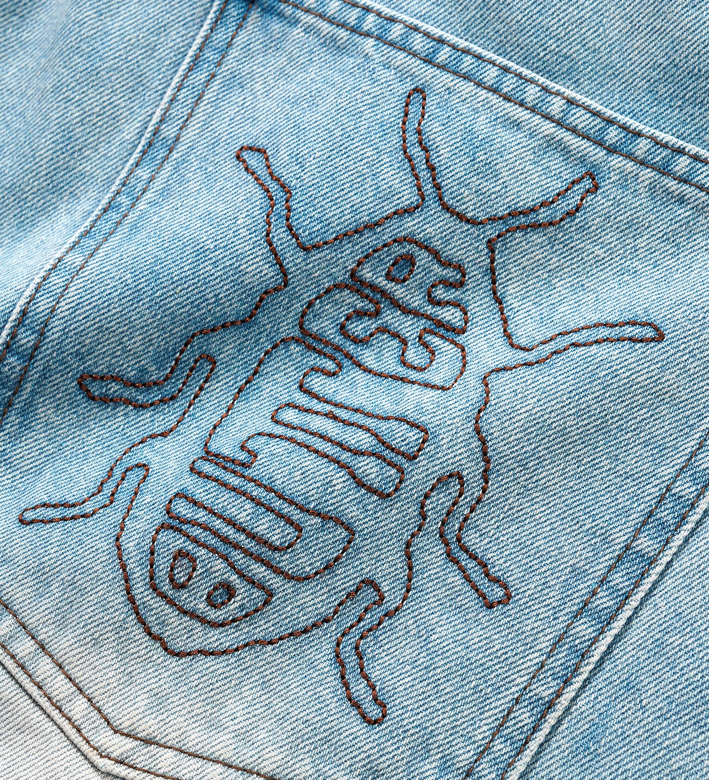 Roach Denim - Baggy, Distressed Indigo - Image 3
