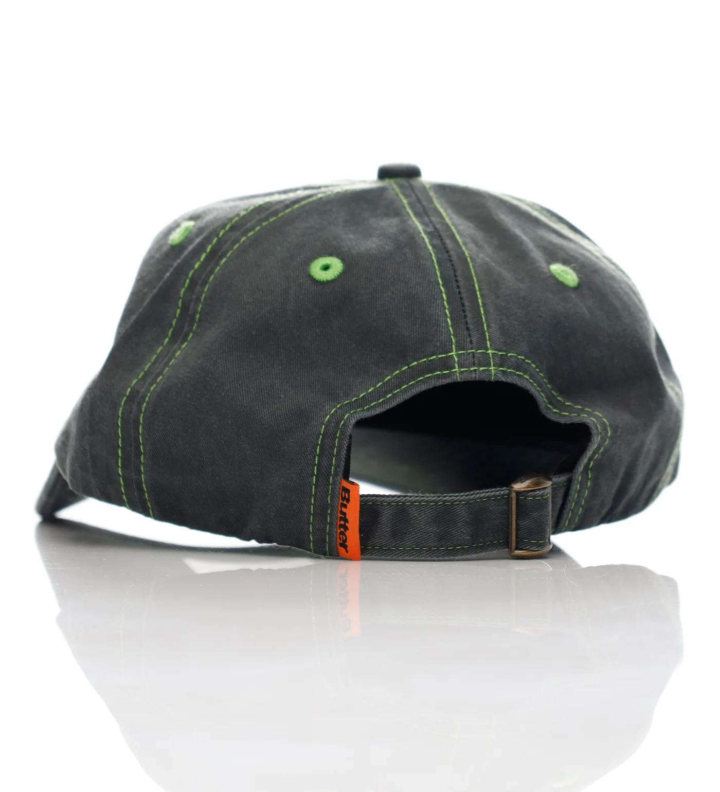 Round Logo 6 Panel, Washed Black - Image 2