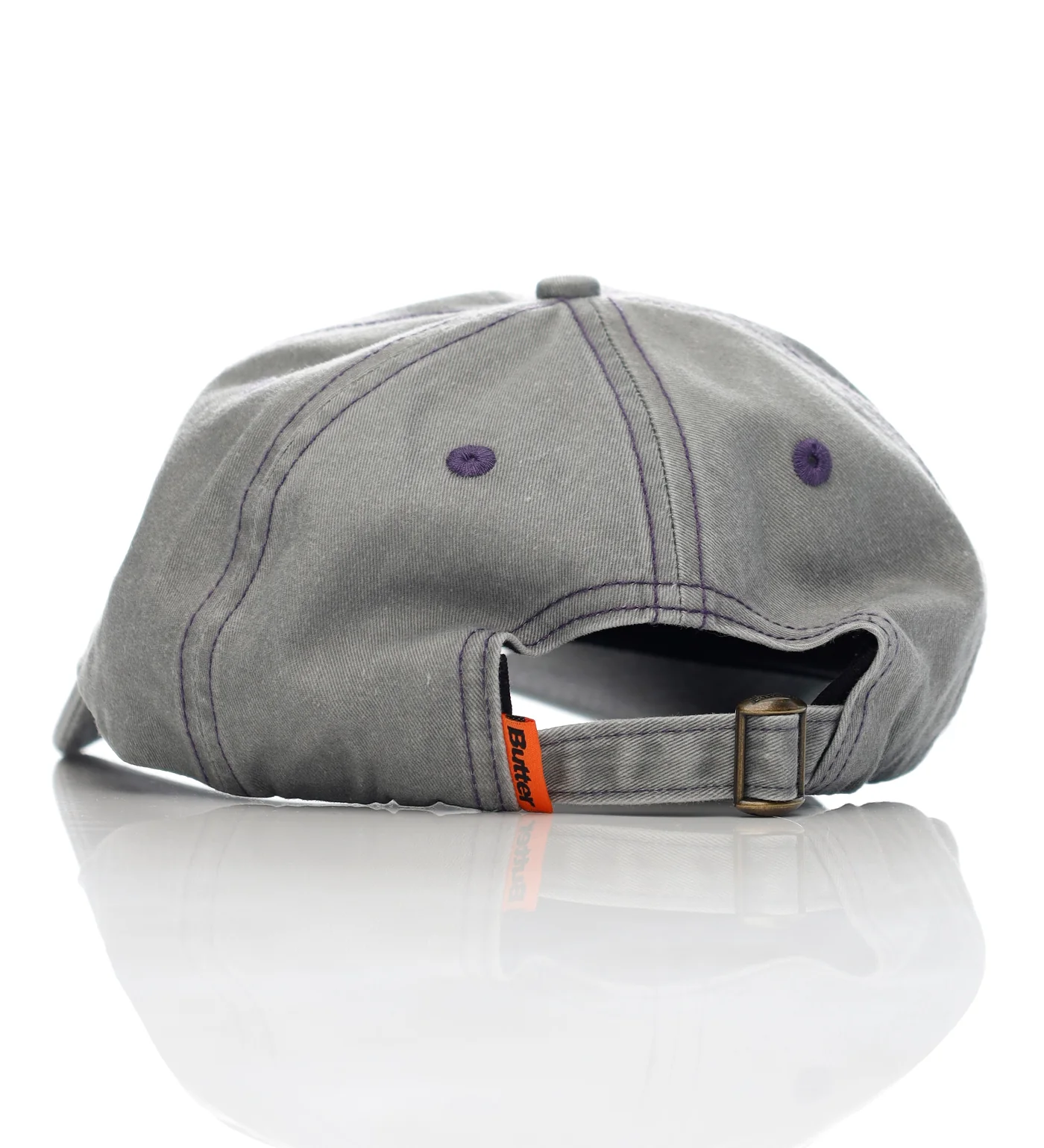 Round Logo 6 Panel, Washed Grey - Image 2