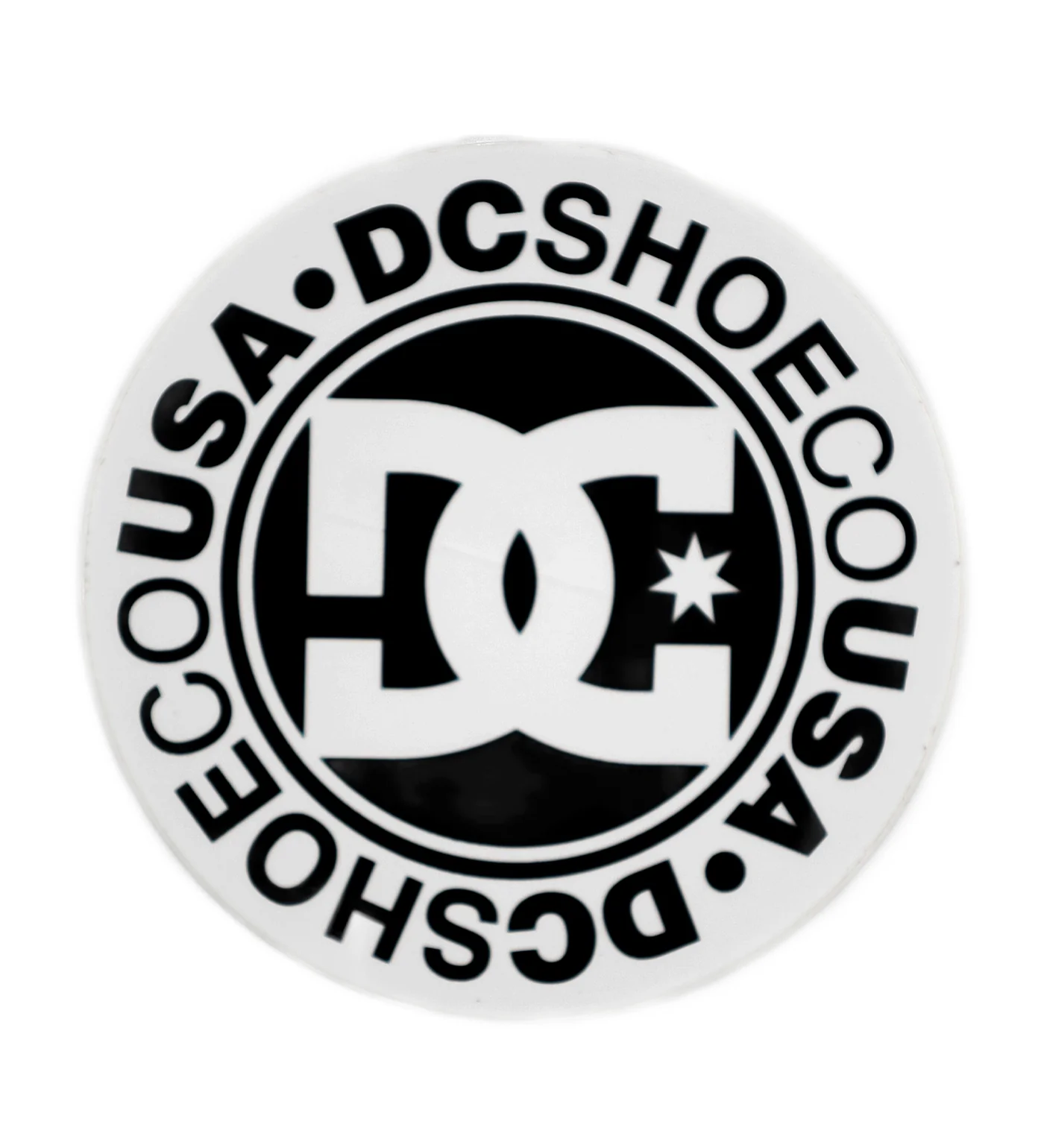 Round Logo, White/Black