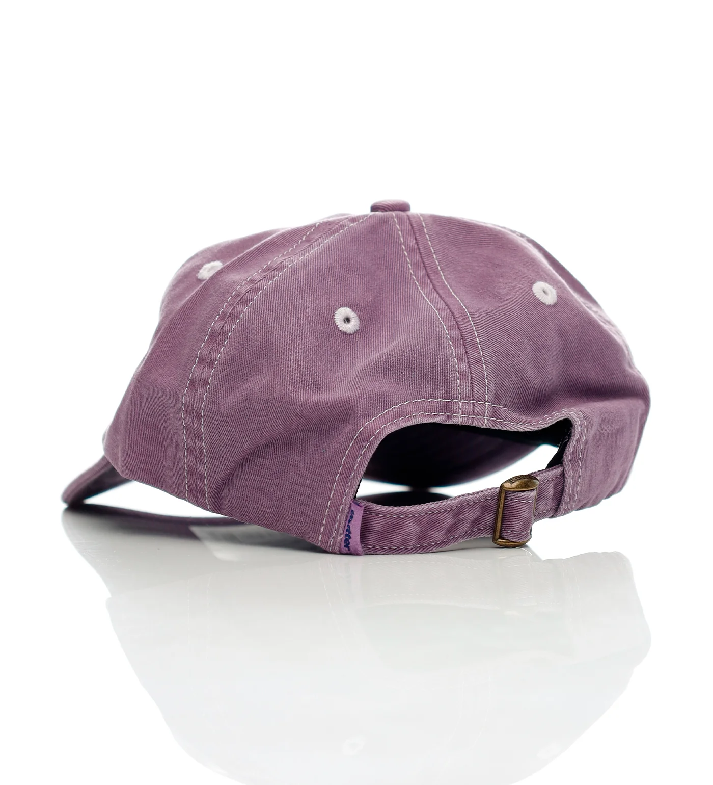 Rounded Logo Strapback, Washed Eggplant - Image 2