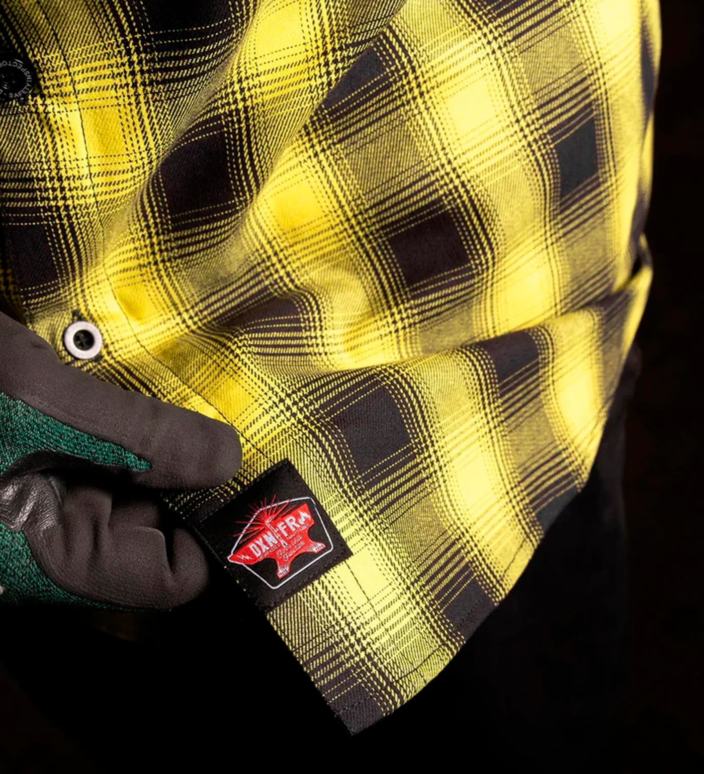 Safety Inspector FR Flannel, Yellow/Black - Image 4