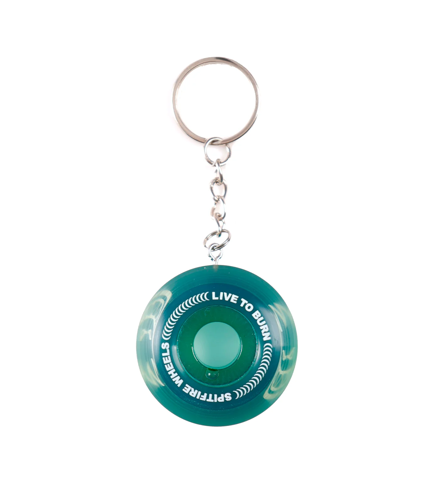 Sapphire Wheels Keychain, Green