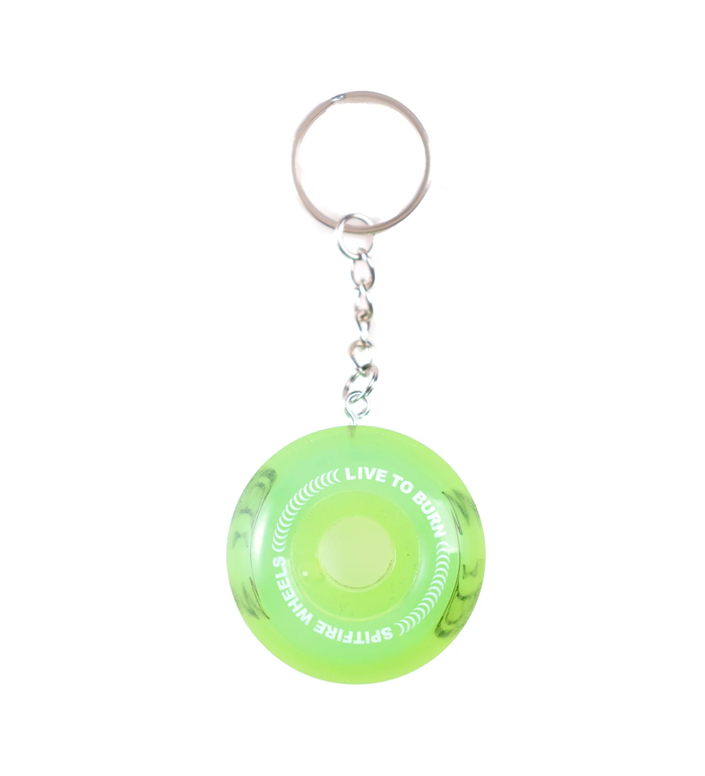 Sapphire Wheels Keychain, Neon Green
