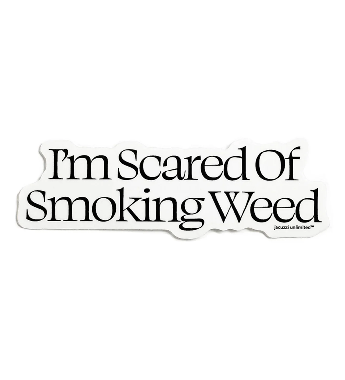 Scared, Transparent/Black