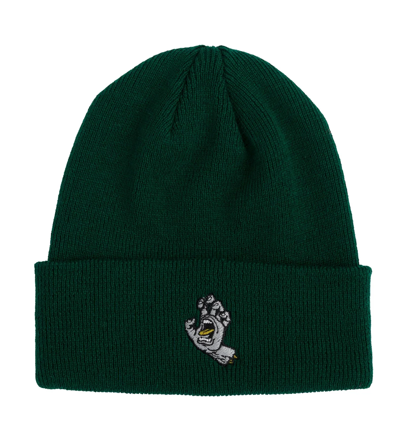 Screaming Hand Beanie, Forest/Grey