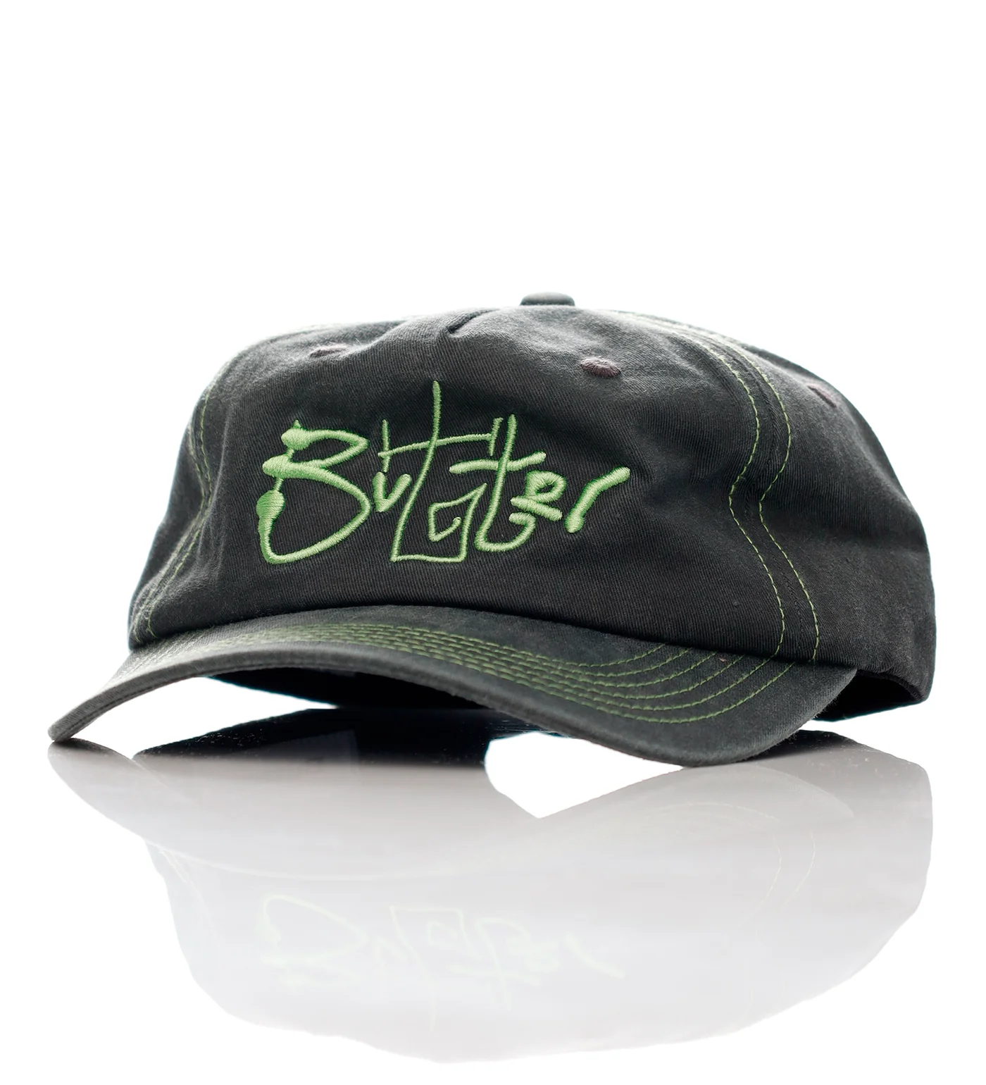 Scribble 6 Panel, Washed Black