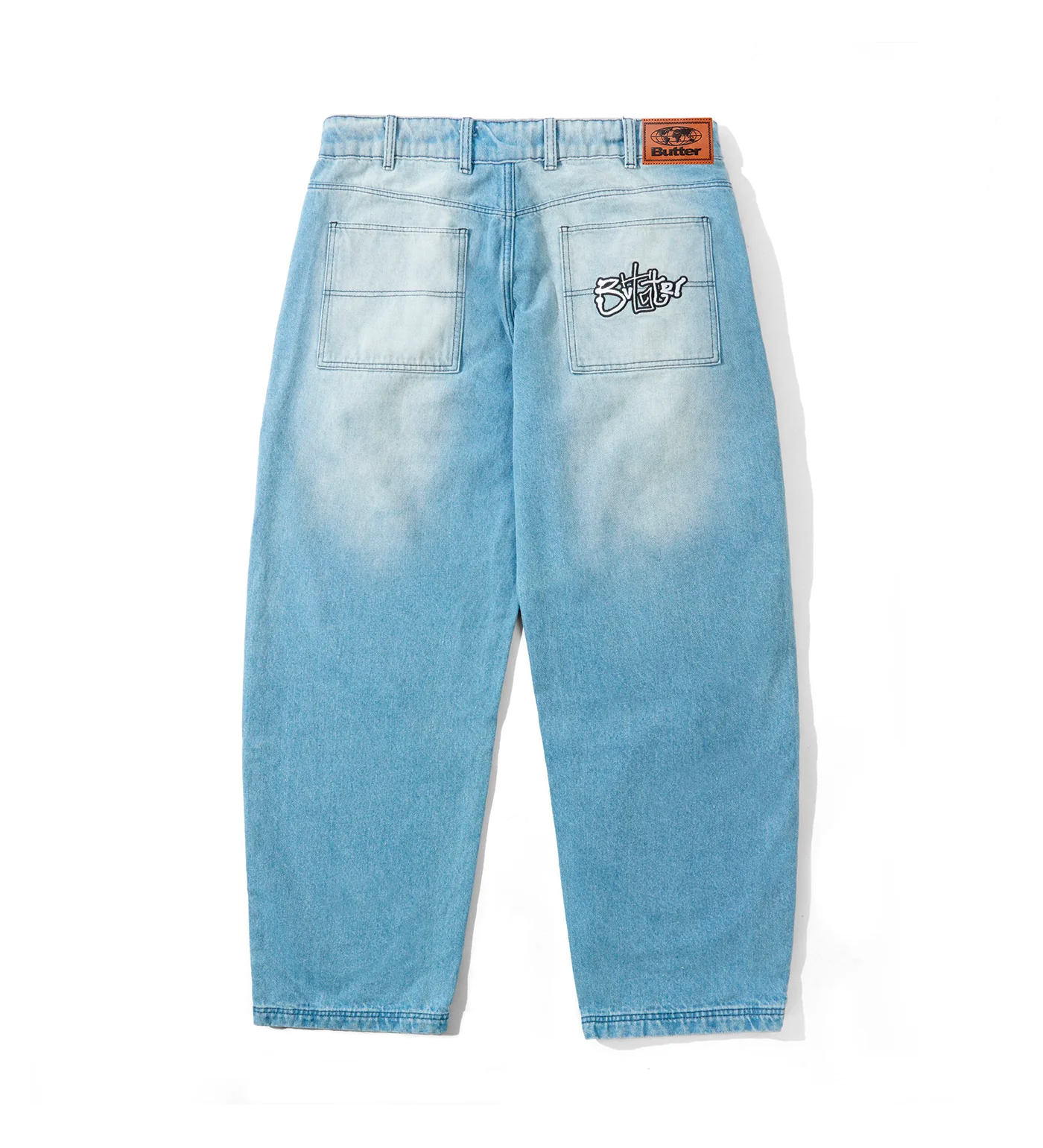 Scribble Denim - Baggy, Faded Light Blue - Image 2