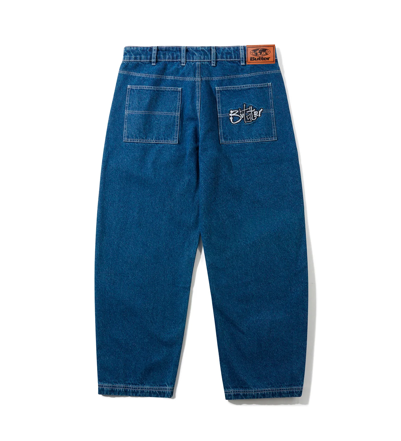Scribble Denim - Baggy, Mid Blue - Image 2