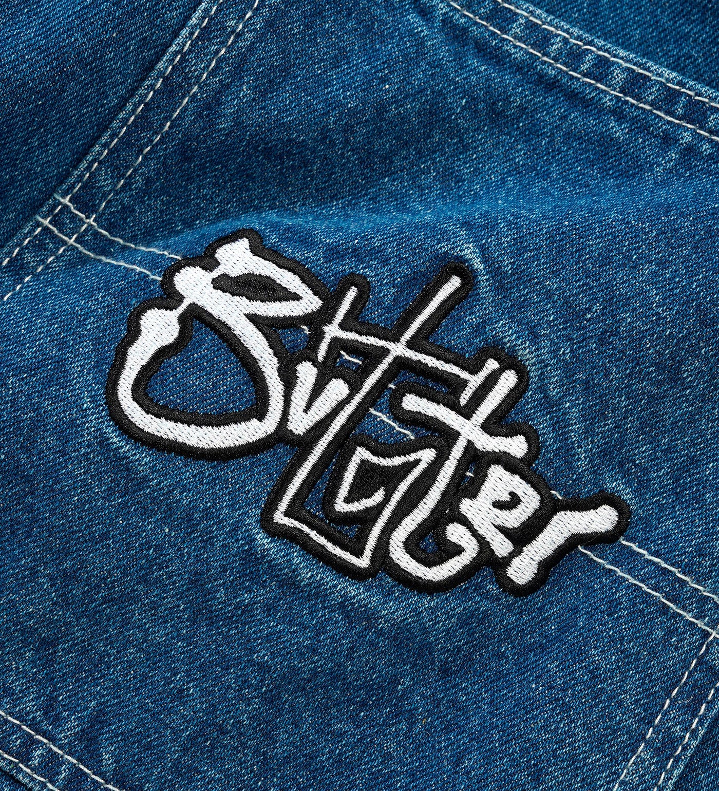 Scribble Denim - Baggy, Mid Blue - Image 4
