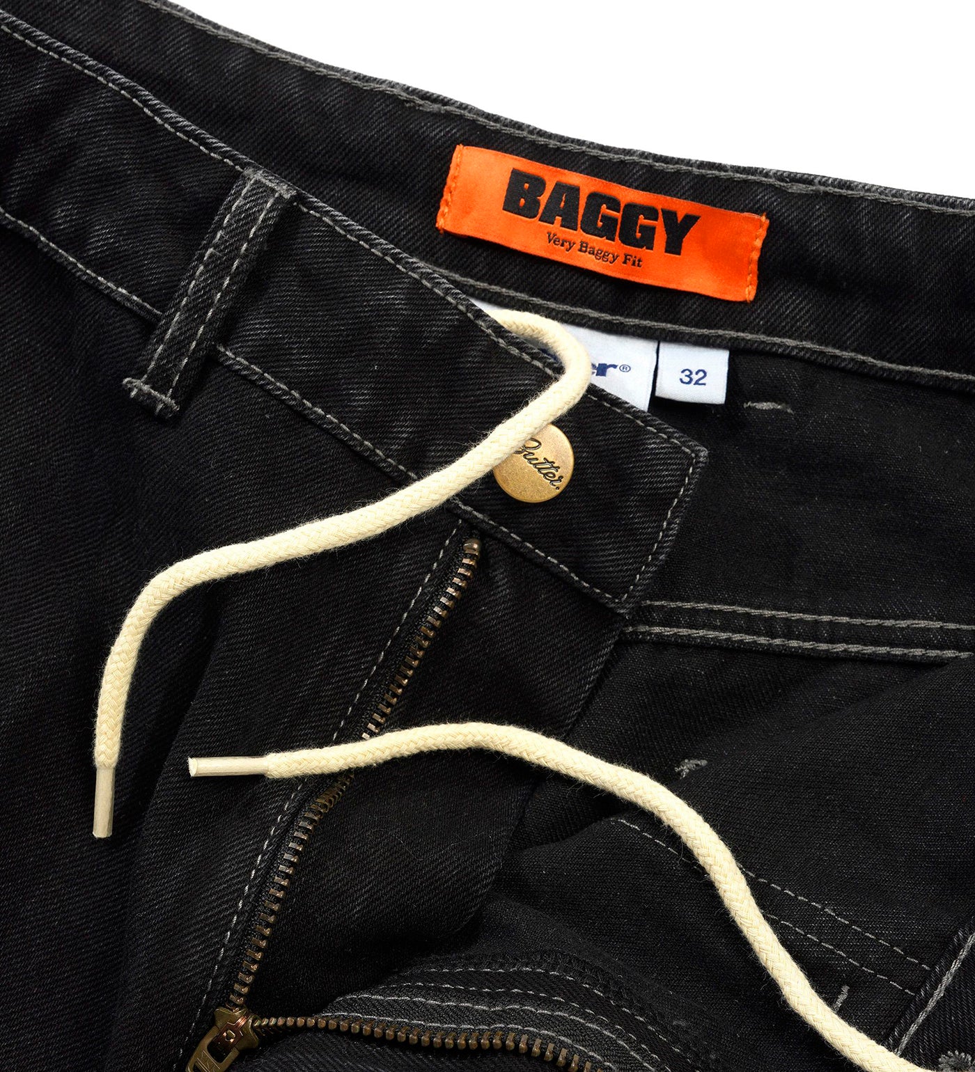 Scribble Denim - Baggy, Washed Black - Image 3