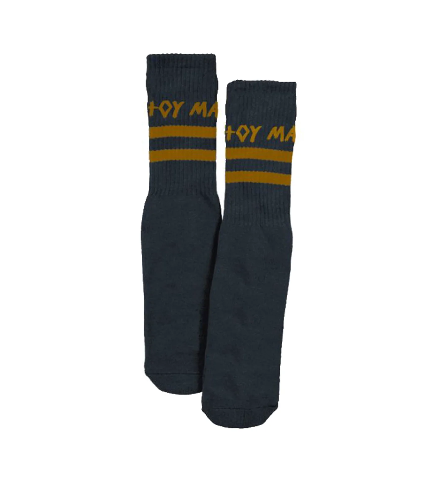 Script, Navy/Yellow