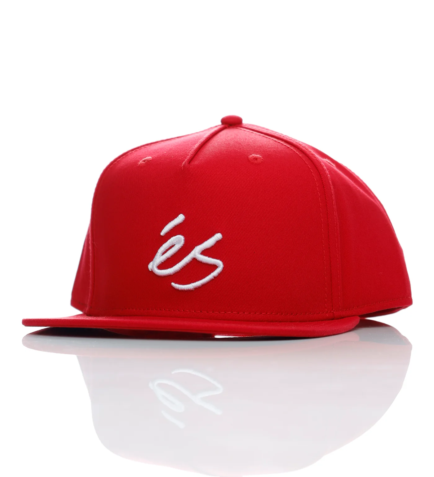 Script Snapback, Red/White