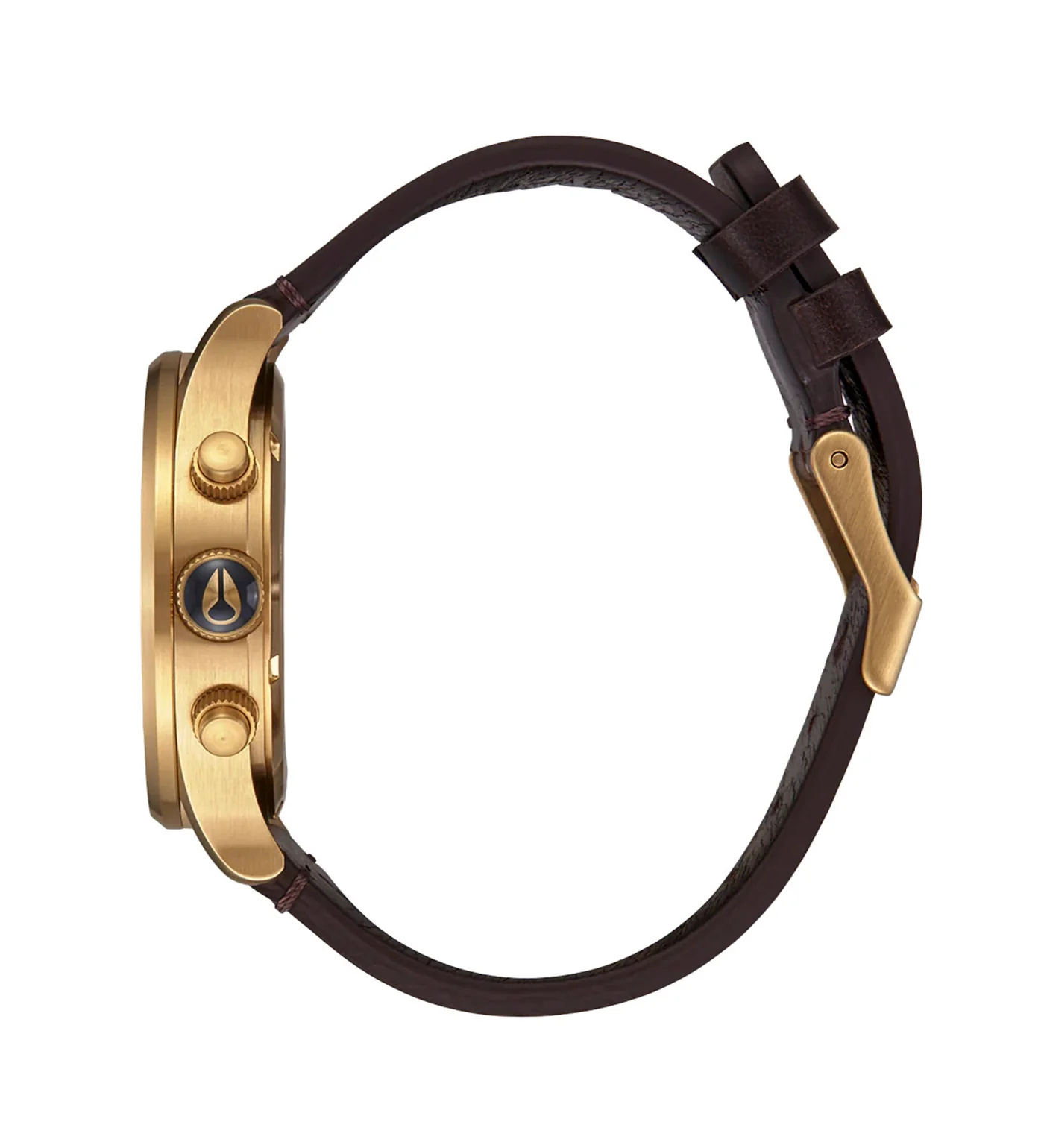 Sentry Chrono Leather, Gold/Indigo/Brown - Image 3