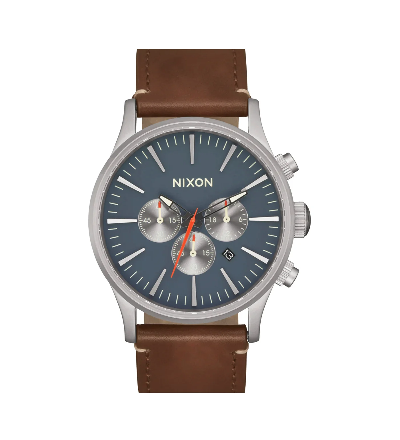 Sentry Chrono Leather, Lt Gunmetal/Basalt/Sienna